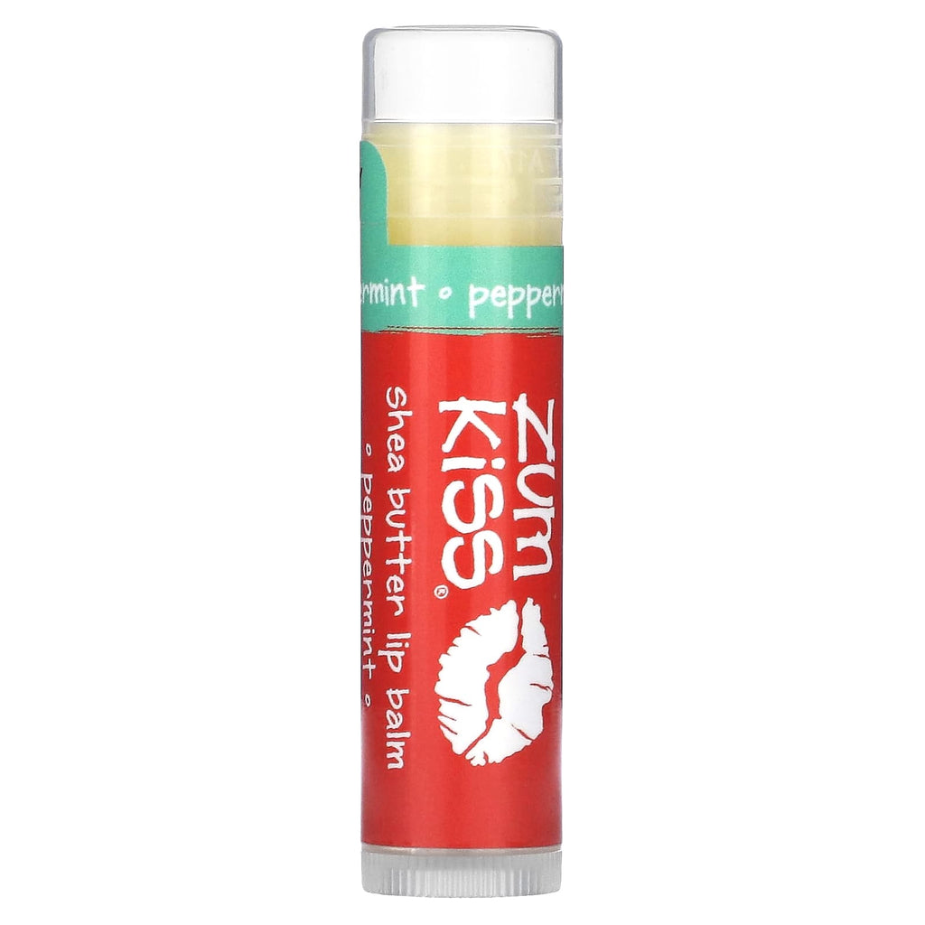 ZUM, Zum Kiss, Shea Butter Lip Balm, Peppermint, 0.15 oz