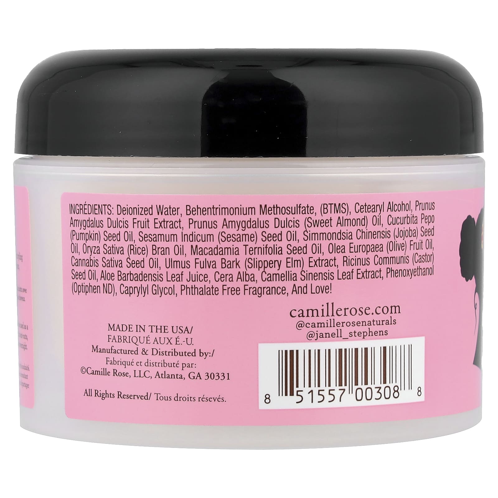 Camille Rose, Almond Jai® Twisting Butter, Sweet Almond Milk & Honey, 8 oz (240 ml)
