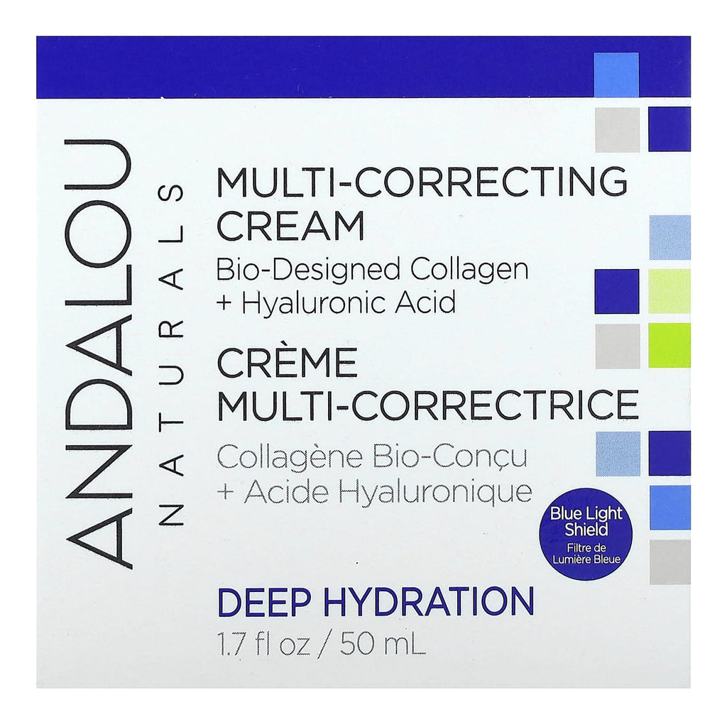Andalou Naturals, Deep Hydration, Multi-Correcting Cream, 1.7 fl oz (50 ml)