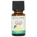 Nature's Answer, 100% Pure Organic Essential Oil, Lemon, 0.5 fl oz (15 ml)