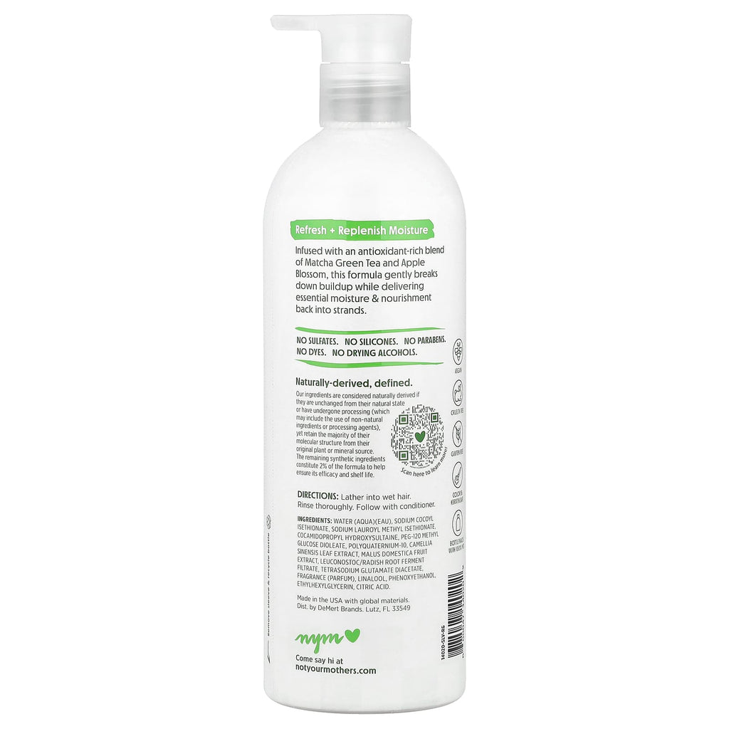 Not Your Mother's, Daily Nutrition Shampoo, Matcha Green Tea & Apple Blossom, 15.2 fl oz (450 ml)