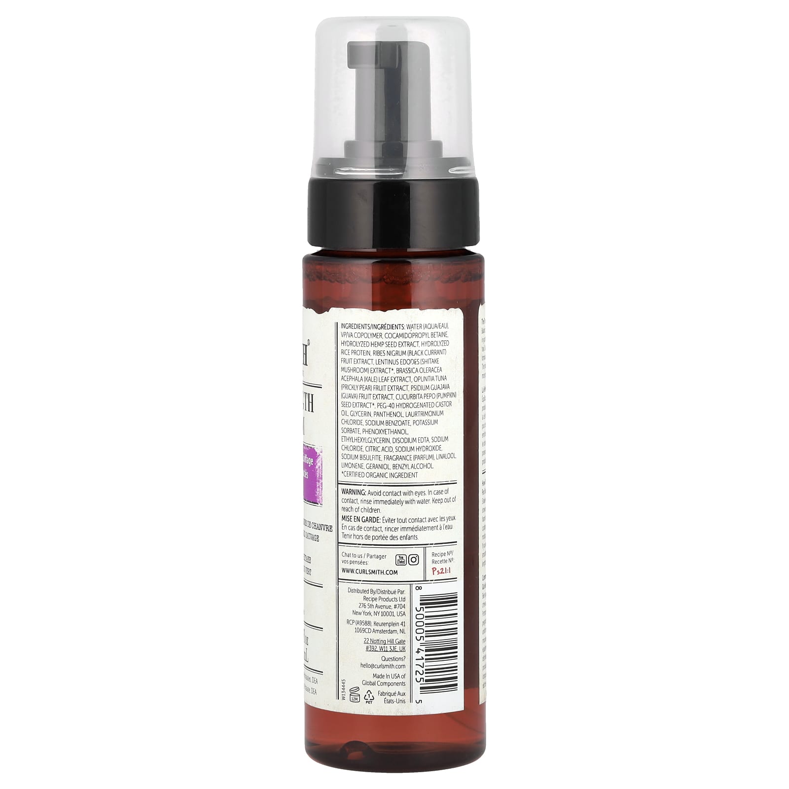 Curlsmith, Bouncy Strength Volume Foam, 7.5 fl oz (222 ml)