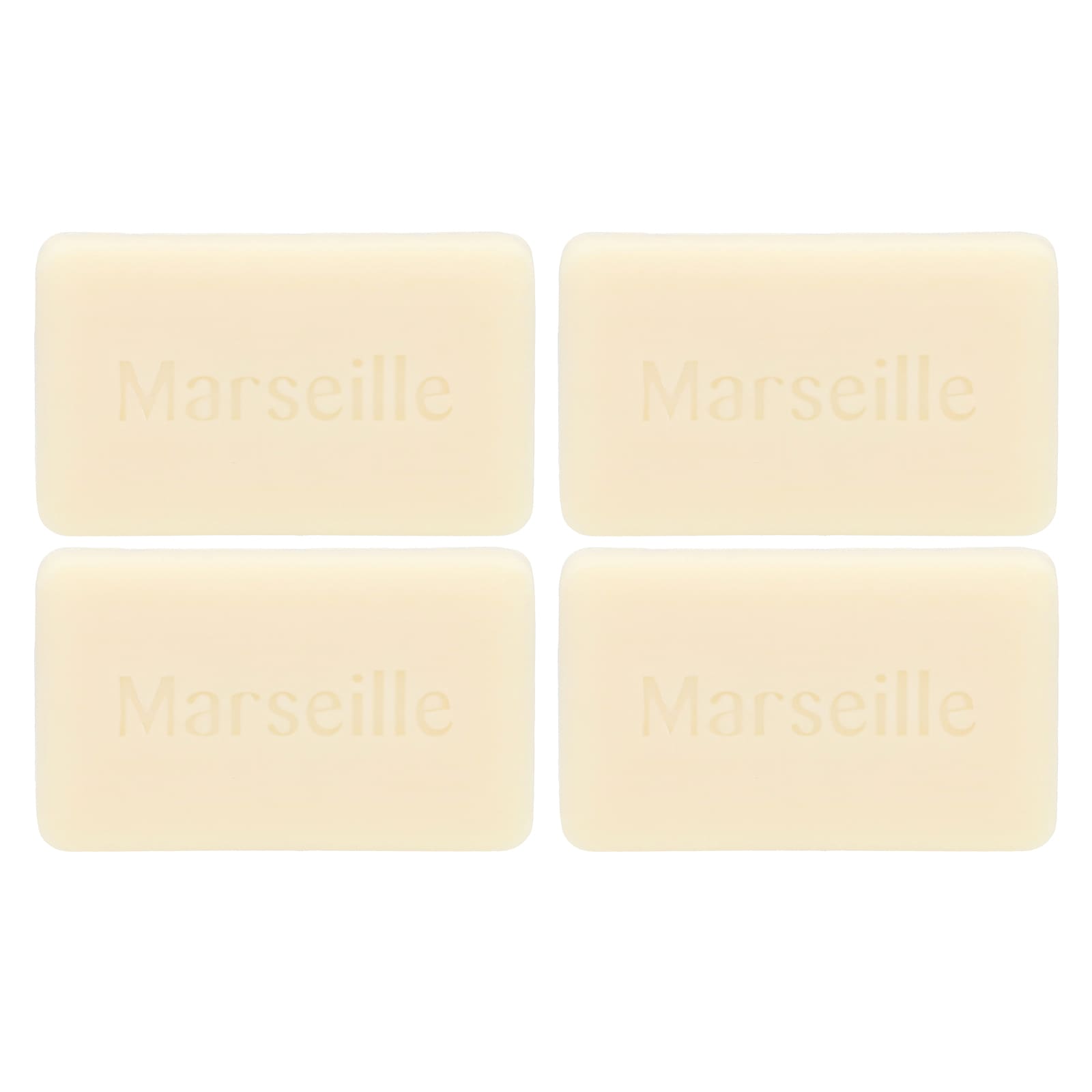 A La Maison de Provence, Hand & Body Bar Soap, Hypoallergenic Unscented, 4 Bars, 3.5 oz (100 g) Each