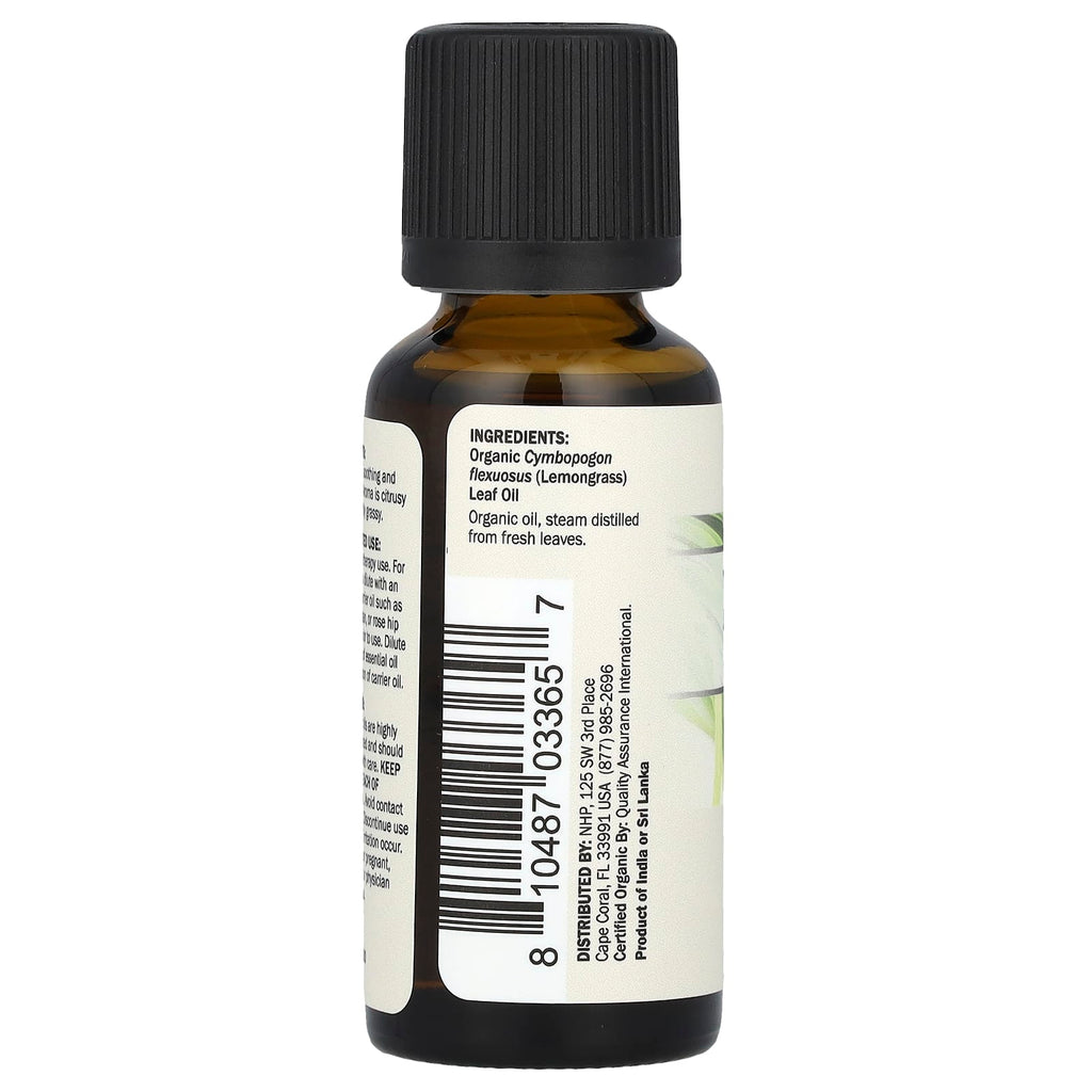 Dr. Mercola, Organic Essential Oil, Lemongrass, 1 fl oz (30 ml)