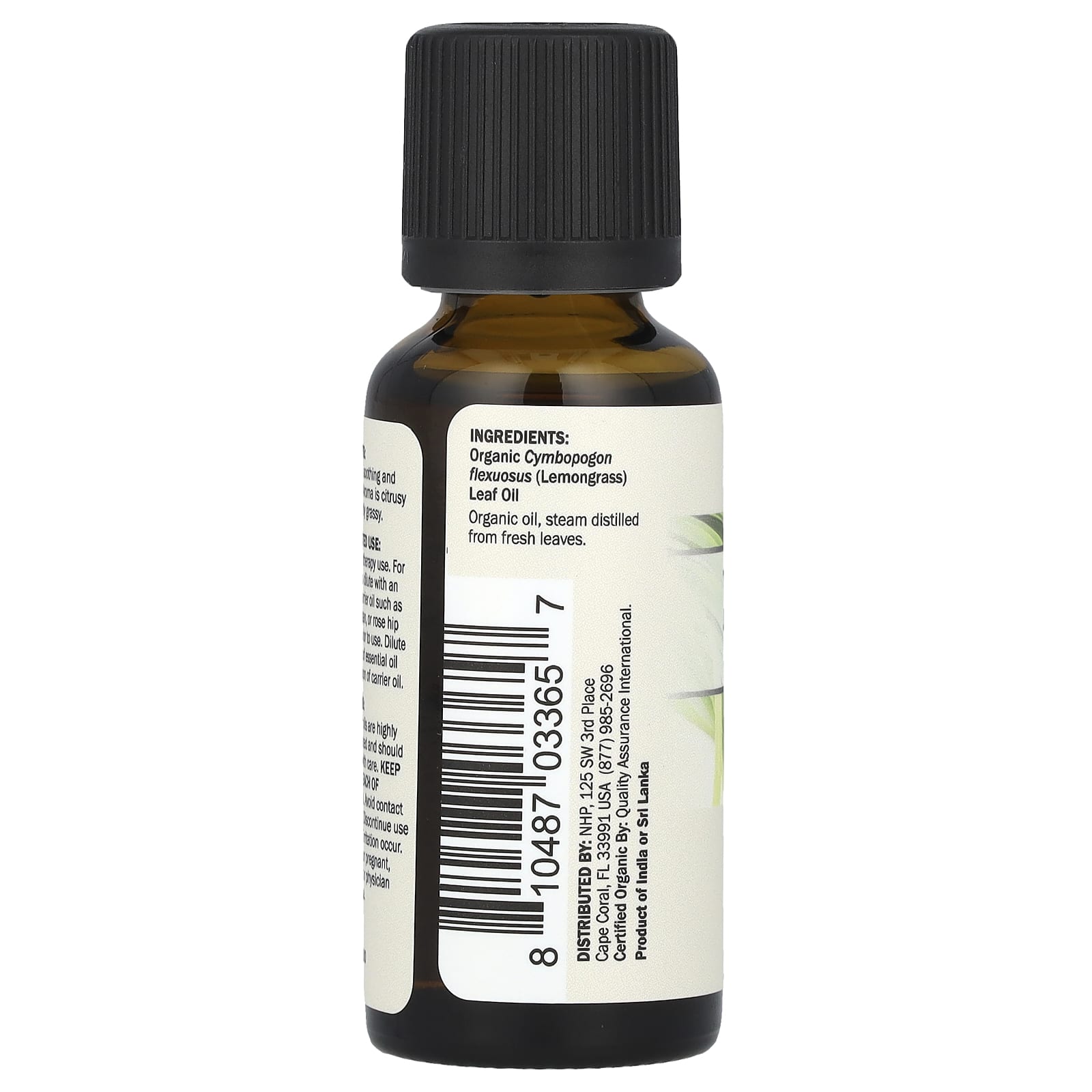 Dr. Mercola, Organic Essential Oil, Lemongrass, 1 fl oz (30 ml)