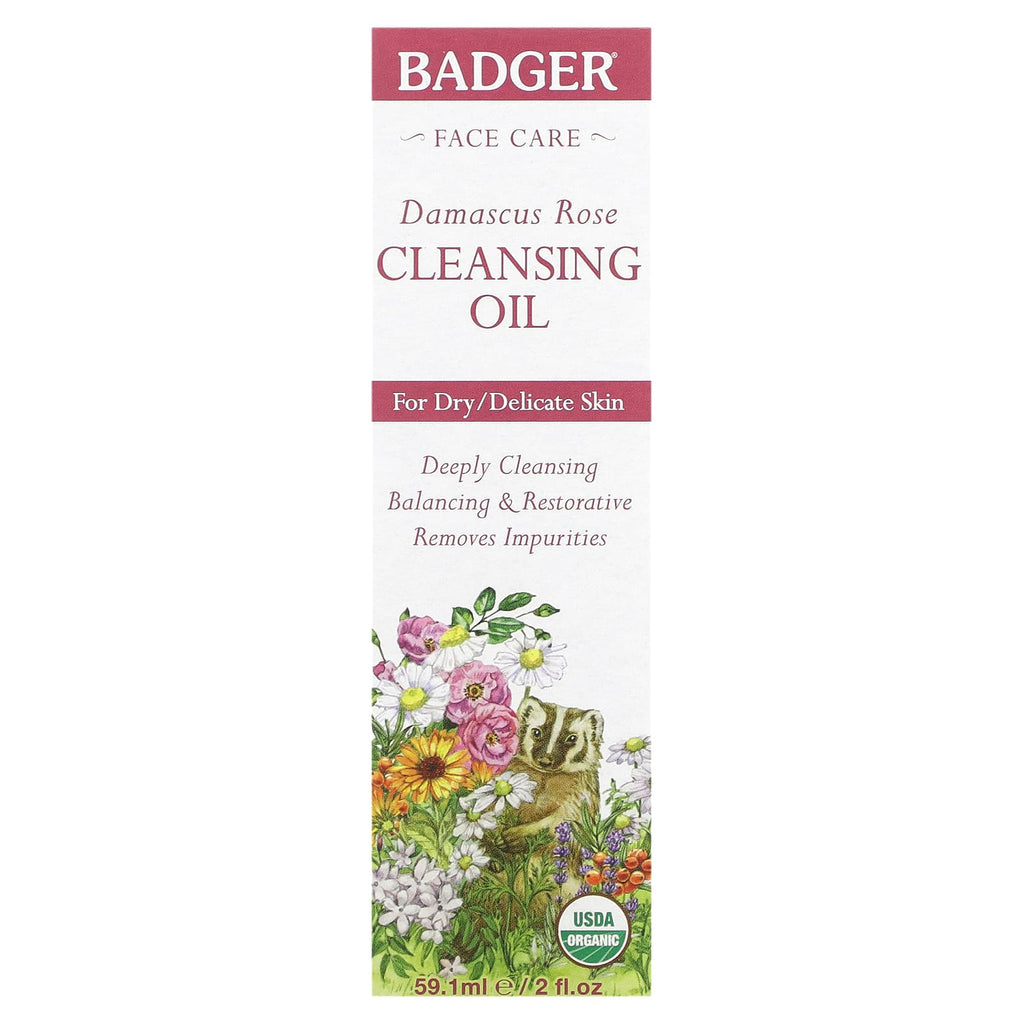 Badger, Damascus Rose Cleaning Oil, 2 fl oz (59.1 ml)