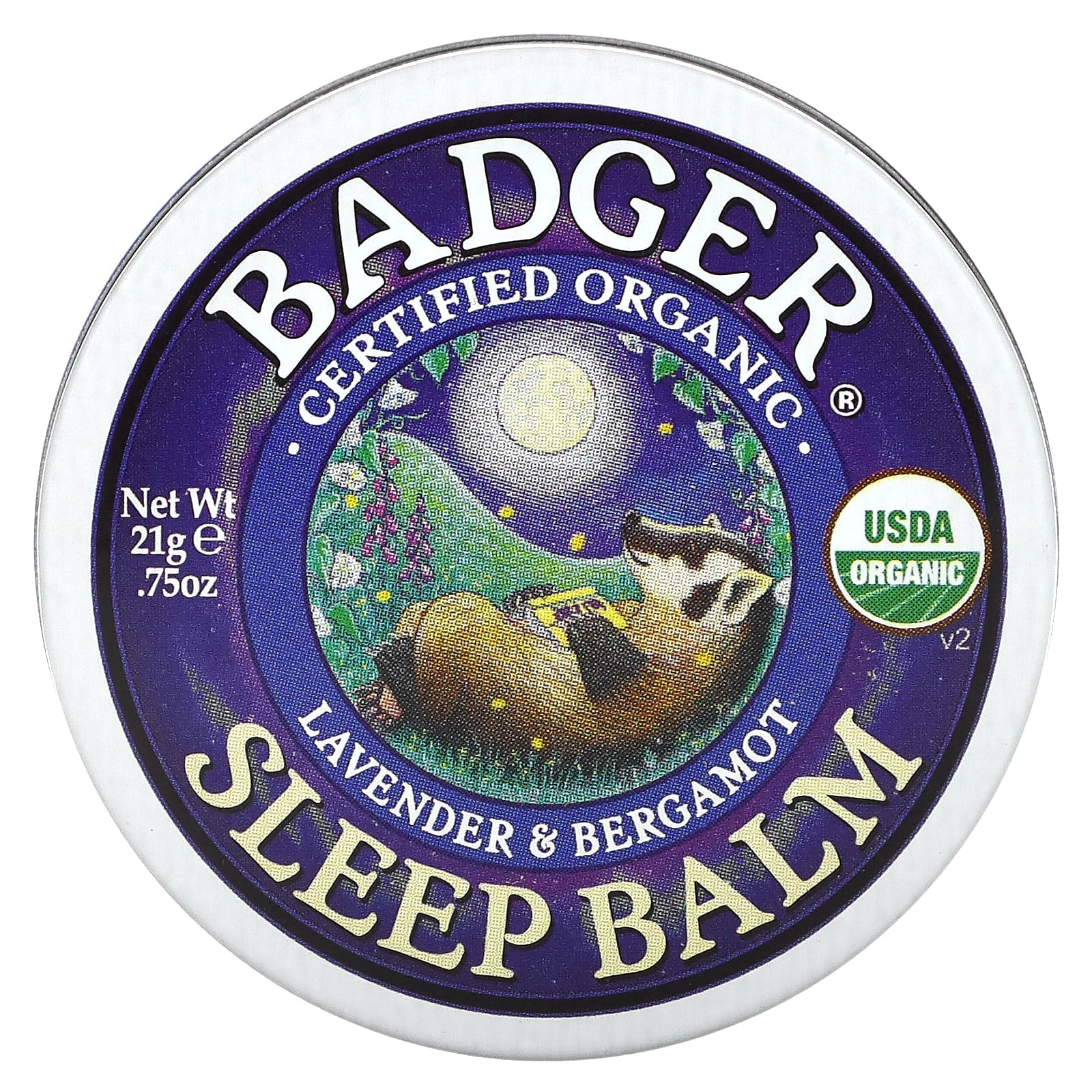 Badger, Organic Sleep Balm, Lavender & Bergamot, 0.75 oz (21 g)
