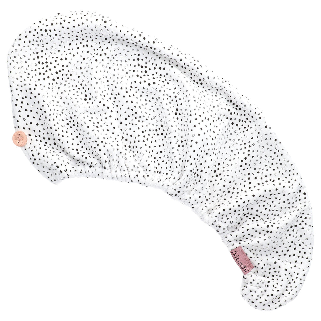 Kitsch, Quick Drying Microfiber Hair Towel, Micro Dot, 1 Piece