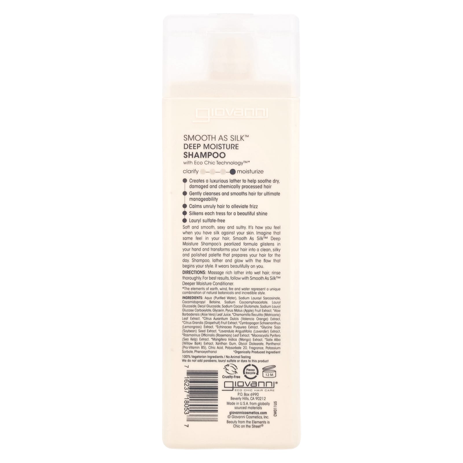 Giovanni, Smooth As Silk™, Deep Moisture Shampoo, For Damaged Hair, 8.5 fl oz (250 ml)