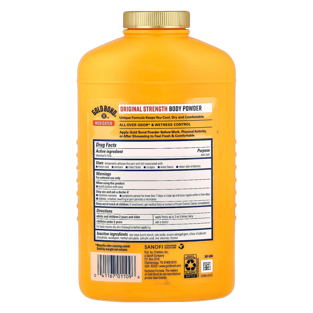 Gold Bond, Body Powder, Triple Action Formula, Original Strength, 10 oz (283 g)