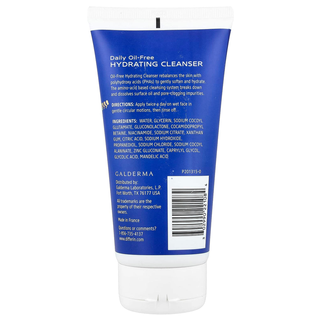 Differin, Daily Oil-Free Hydrating Cleanser, 6 fl oz (177 ml)
