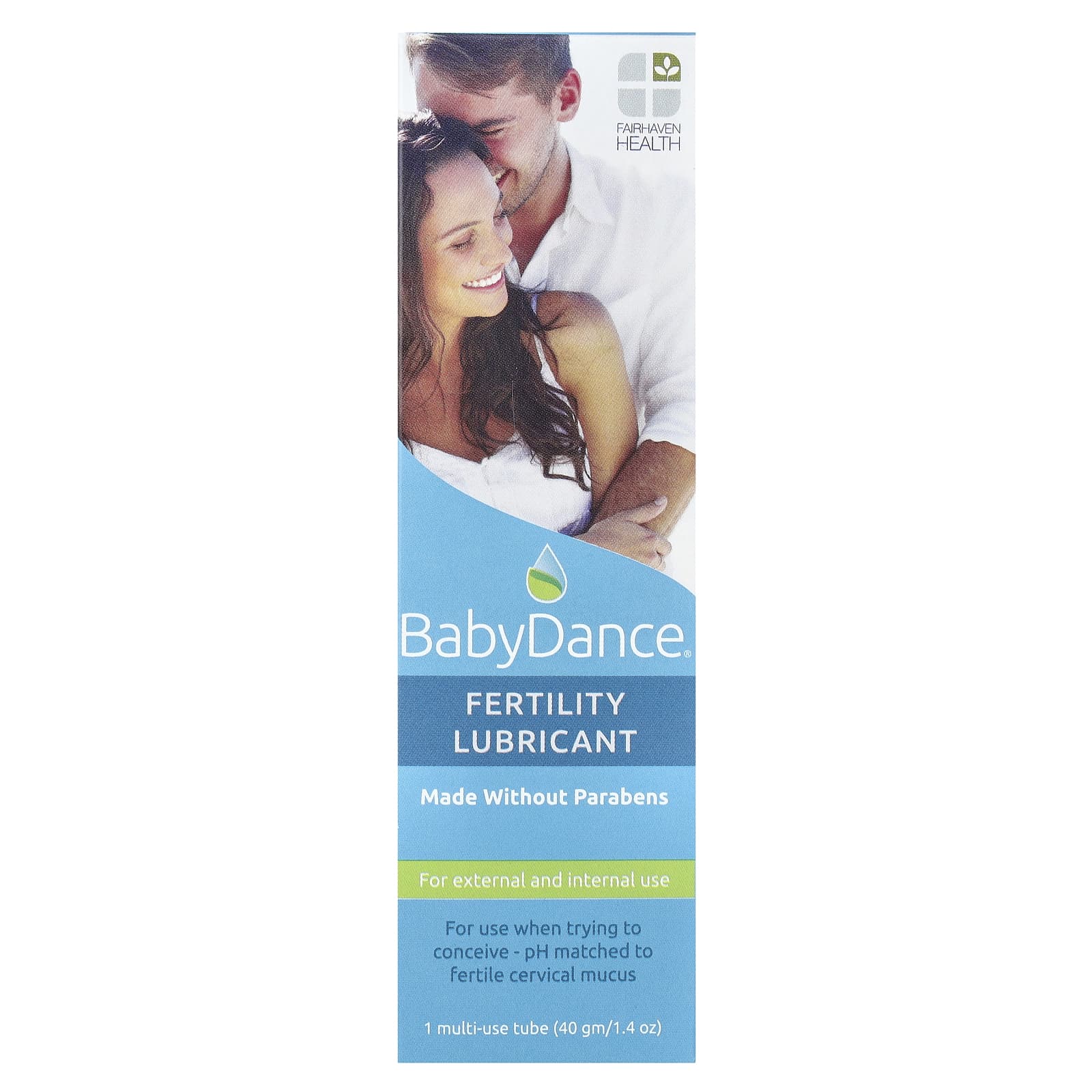 Fairhaven Health, Baby Dance®, Fertility Lubricant, 1 Multi-Use Tube, 1.4 oz (40 g)