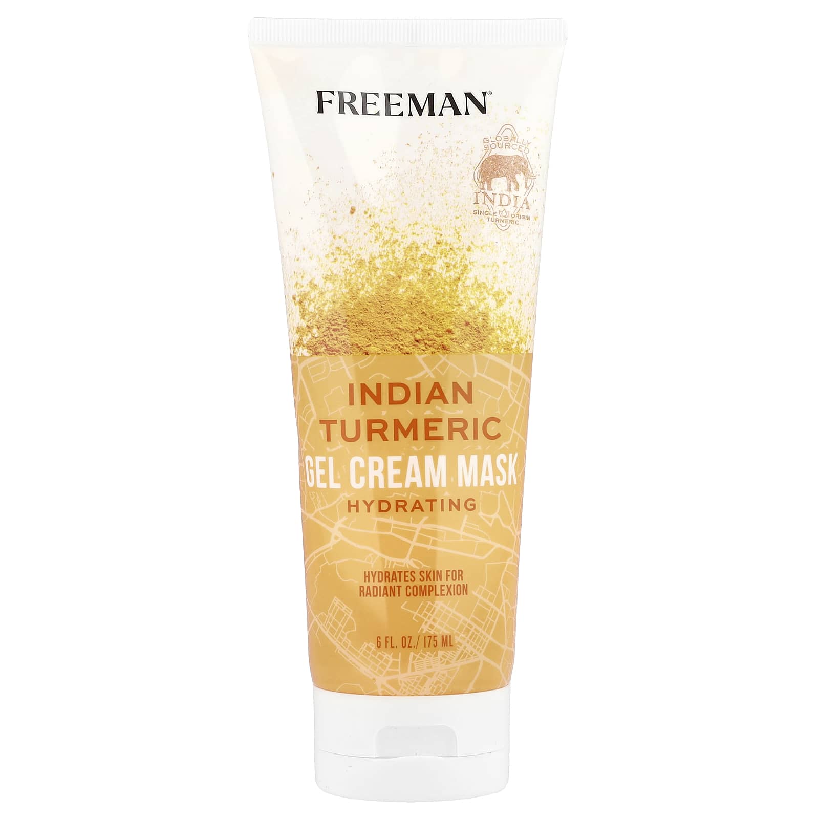 Freeman Beauty, Hydrating Indian Turmeric Gel Cream Beauty Mask, 6 fl oz (175 ml)