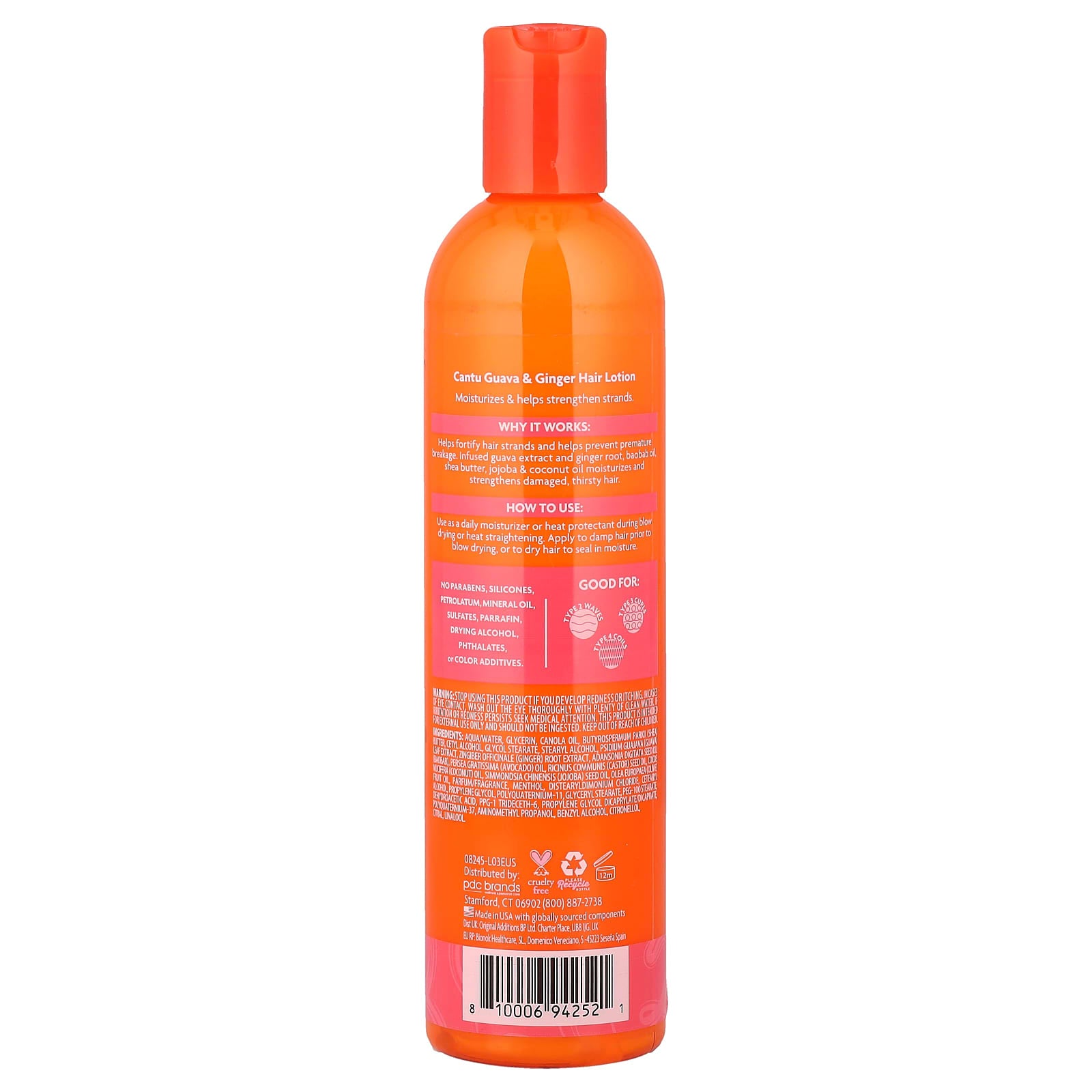 Cantu, Guava Hair Lotion, For Natural Curls, Coils & Waves, 12 fl oz (354 ml)