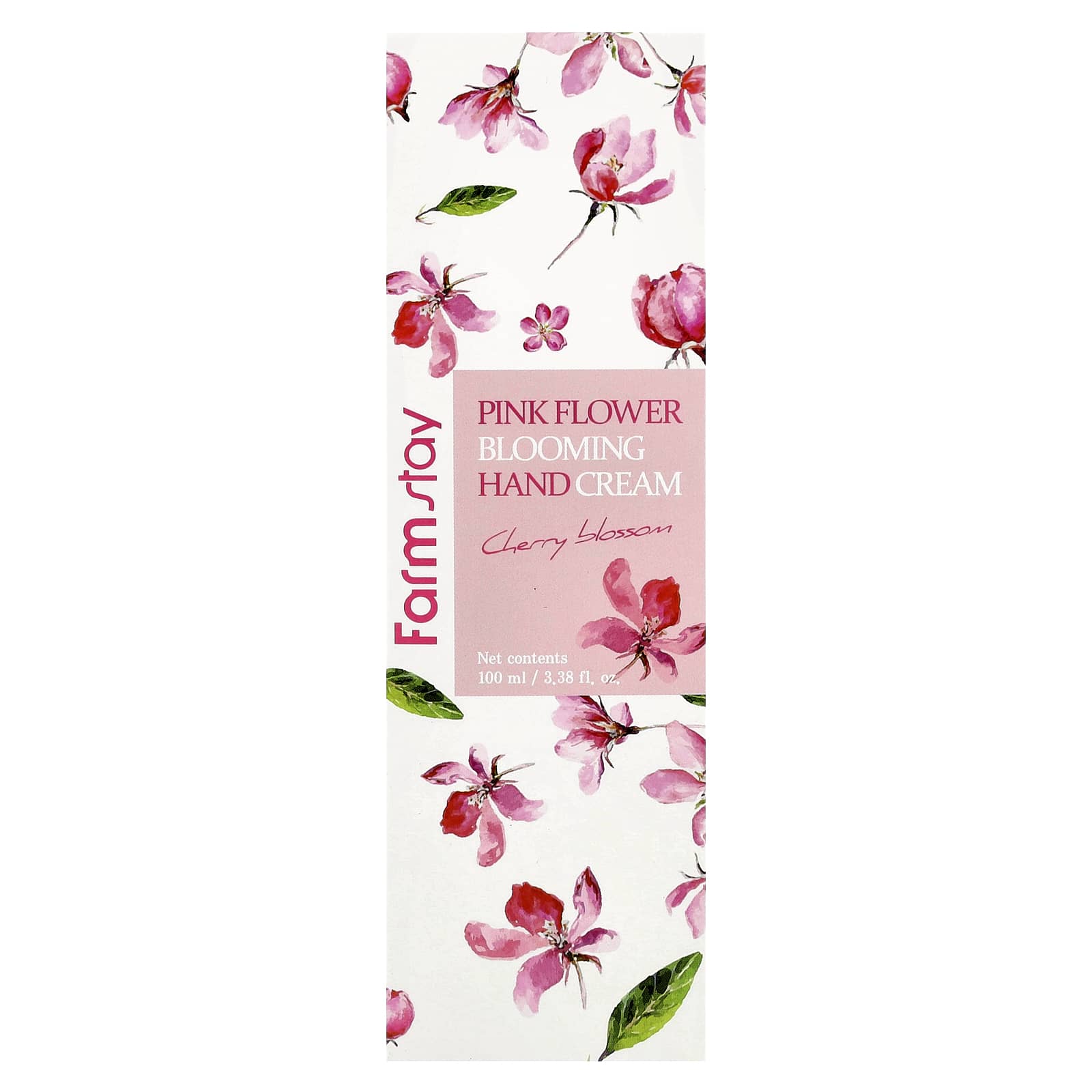 Farmstay, Pink Flower Blooming Hand Cream, Cherry Blossom, 3.38 fl oz (100 ml)