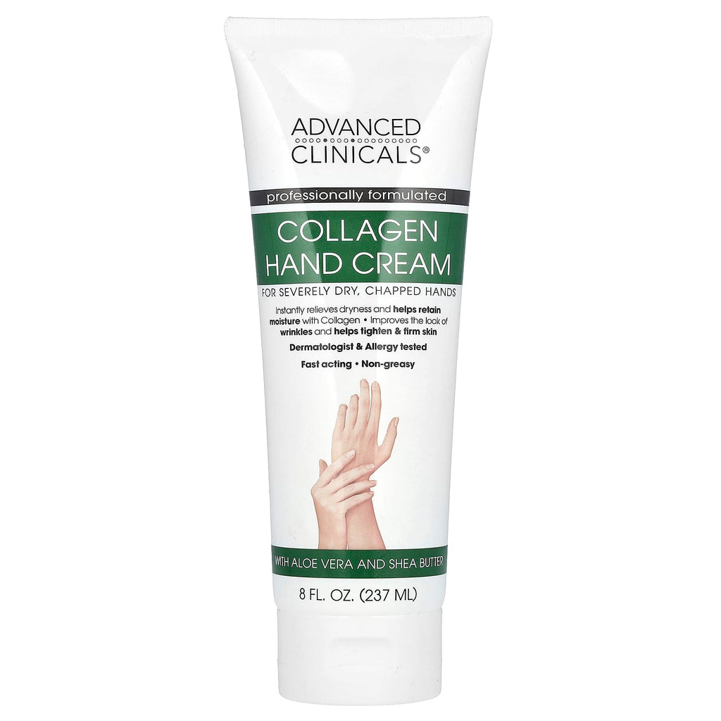 Advanced Clinicals, Collagen Hand Cream, 8 fl oz (237 ml)