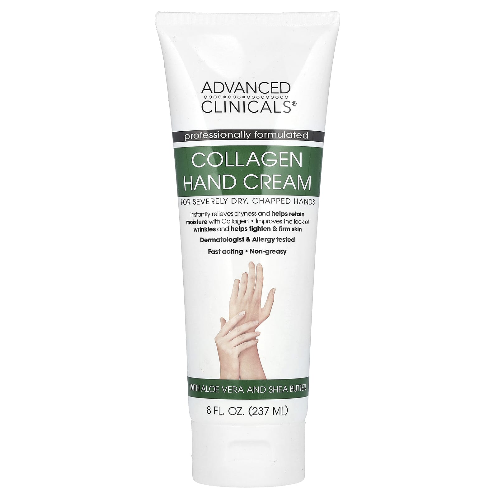 Advanced Clinicals, Collagen Hand Cream, 8 fl oz (237 ml)