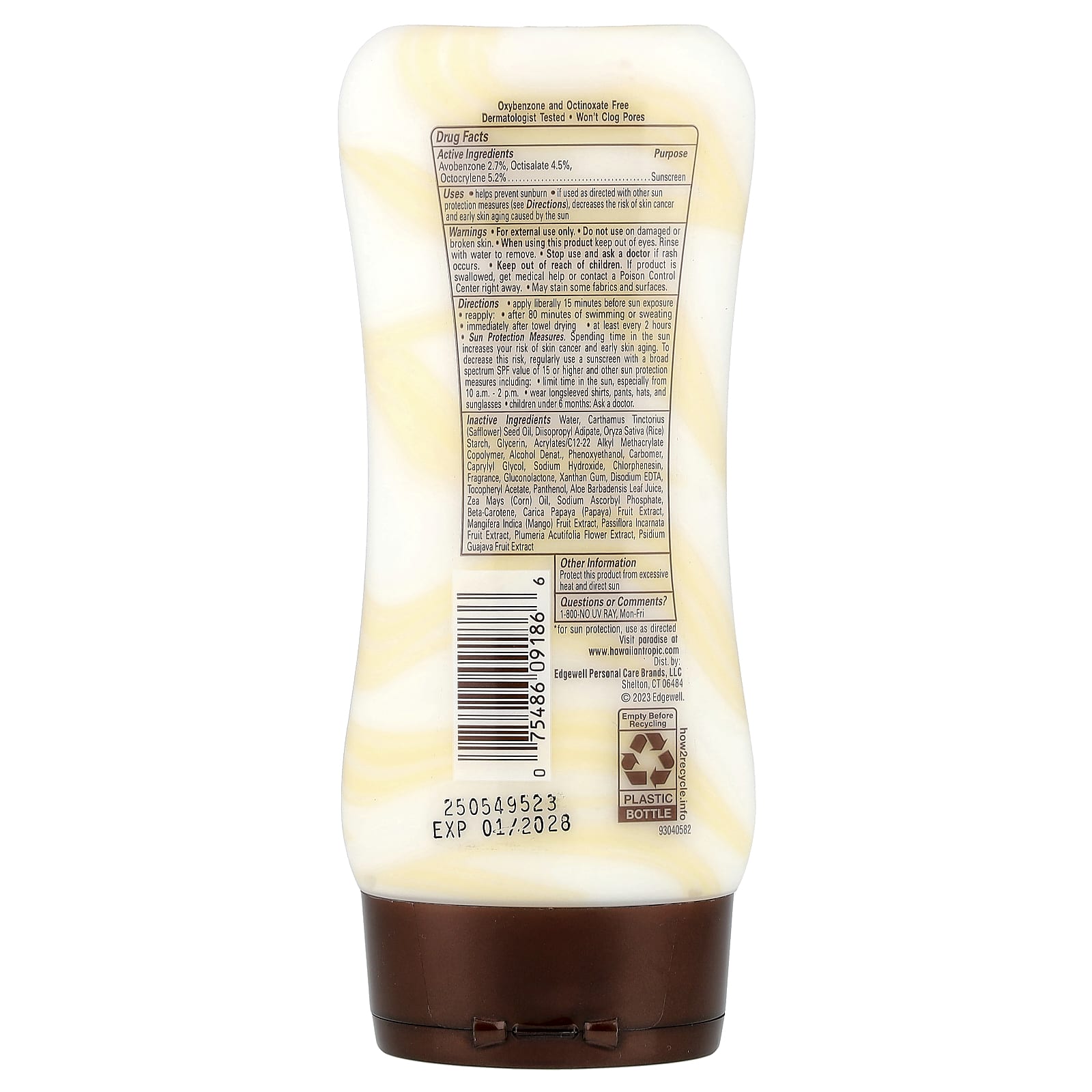 Hawaiian Tropic, Weightless Hydration, Non-Greasy Sunscreen, SPF 50, 6 fl oz (177 ml)