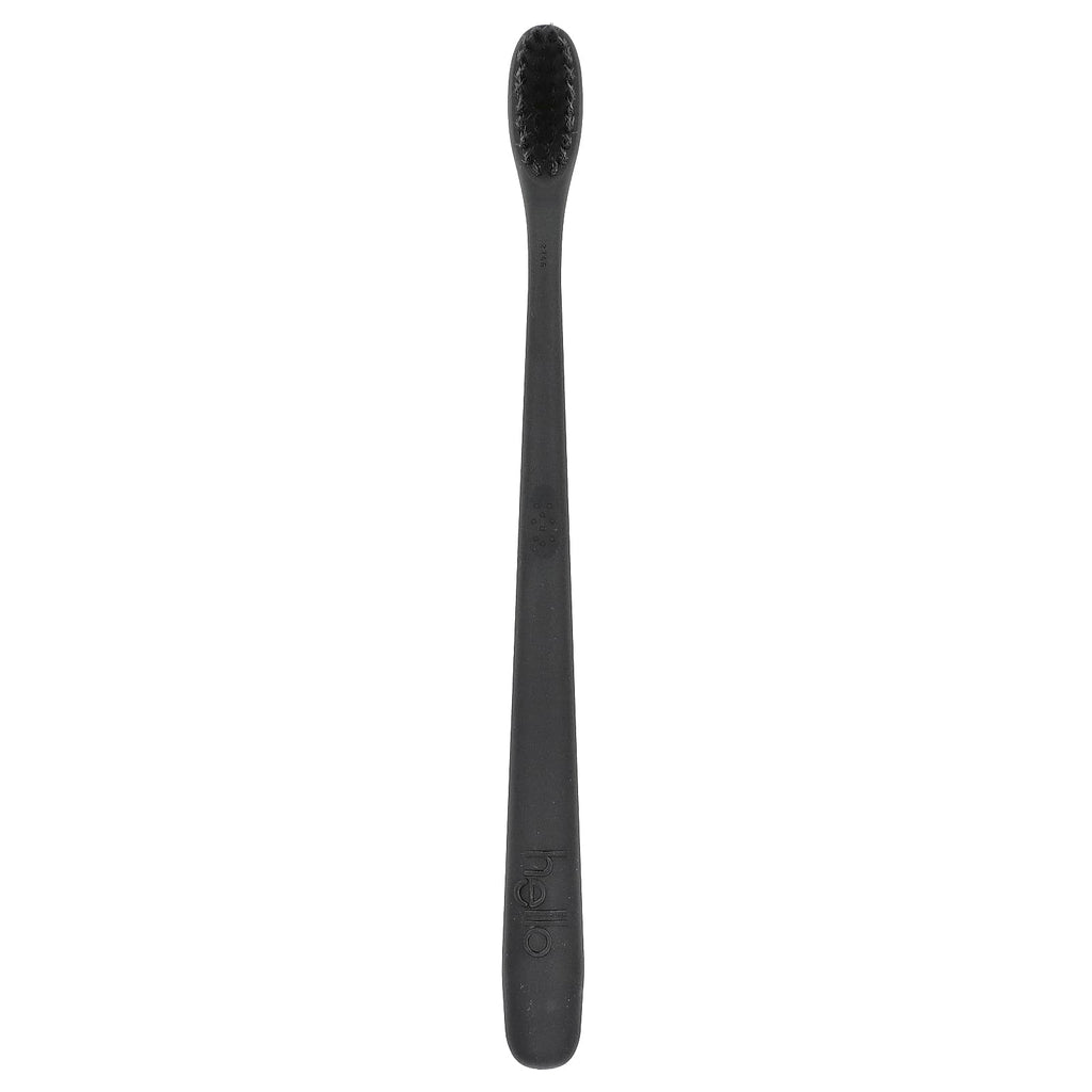 Hello, Toothbrush with Charcoal Infused Bristles, Soft, 1 Toothbrush