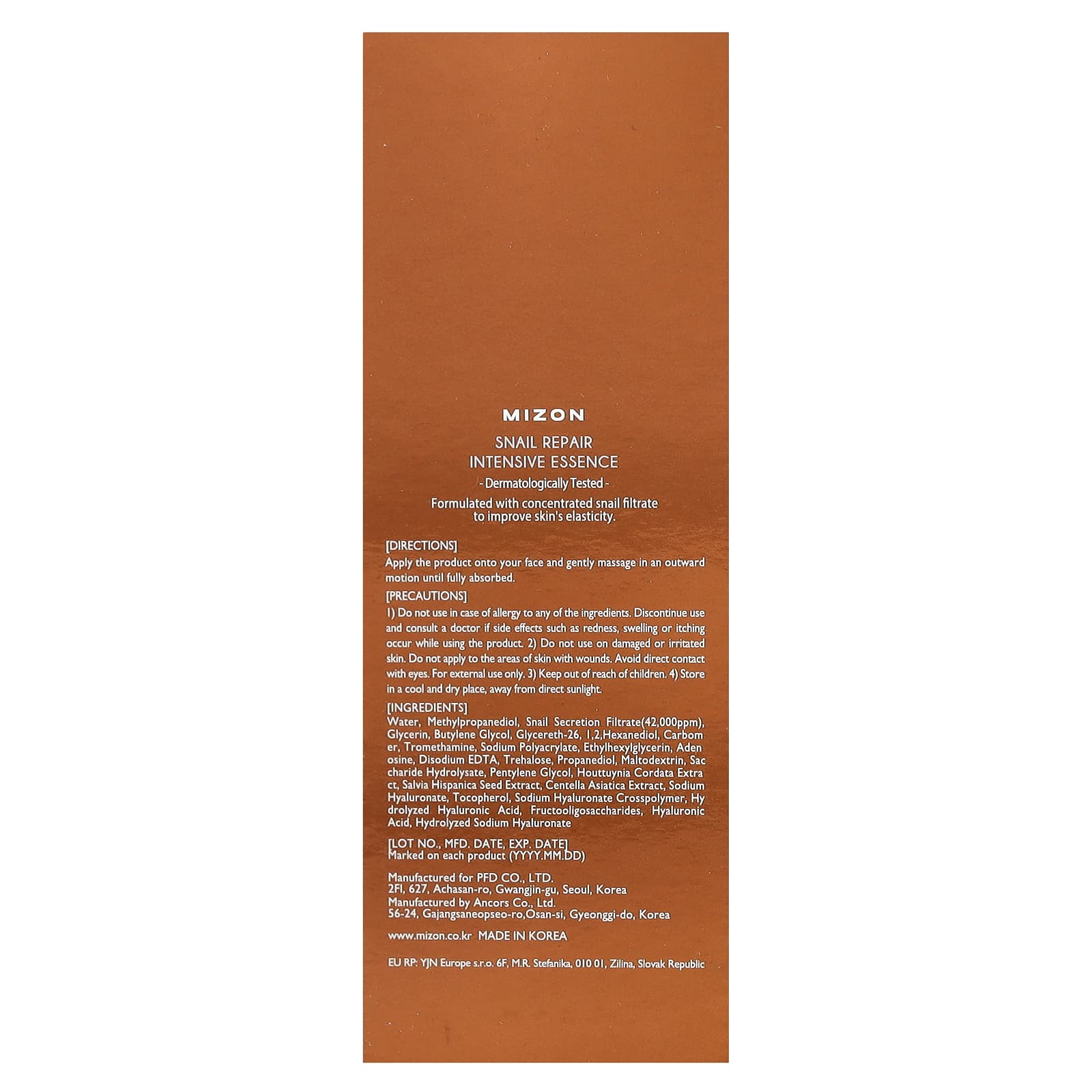 Mizon, Snail Repair Intensive Essence, 3.38 fl oz (100 ml)