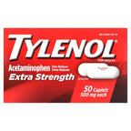 Tylenol, Acetaminophen Pain Reliever Fever Reducer For Adults, 500 mg, 50 Caplets