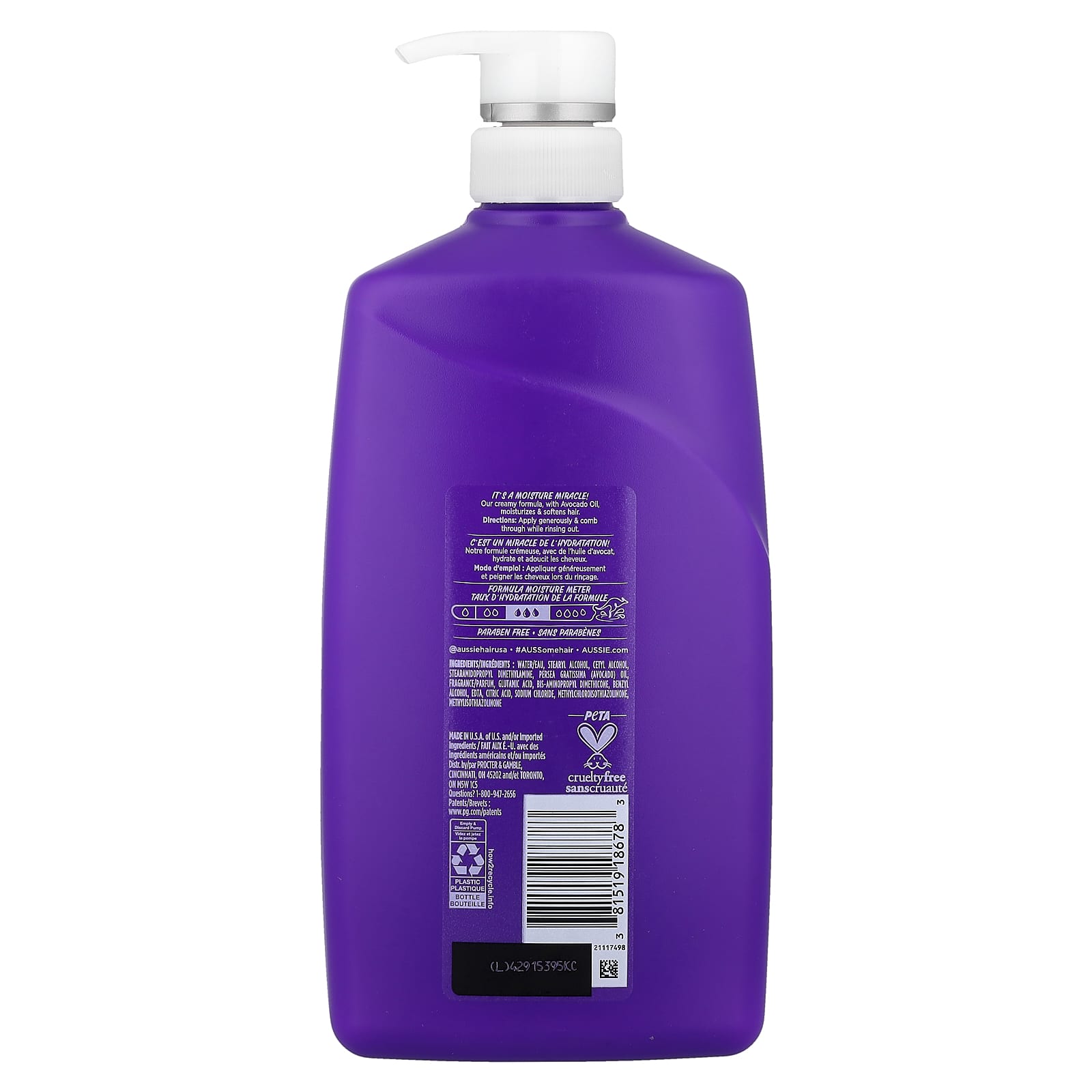 Aussie, Miracle Moist, Conditioner With Avocado Oil, For All Hair Types , 26.2 fl oz (778 ml)