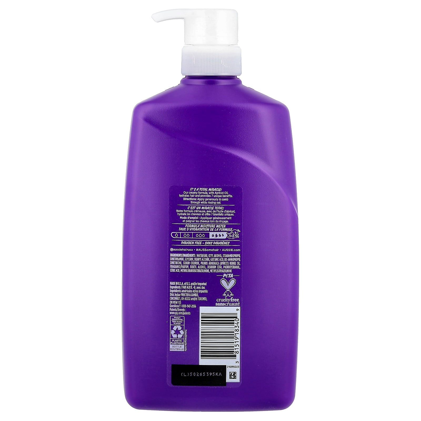Aussie, Total Miracle, Conditioner With Apricot Oil, For All Hair Types, 26.2 fl oz (778 ml)