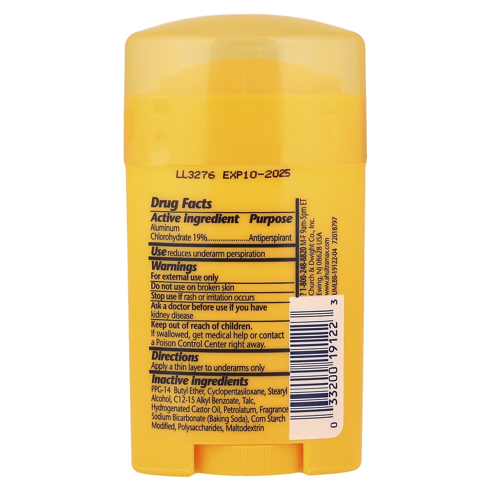 Arm & Hammer, UltraMax™, Antiperspirant Solid Deodorant, Fresh, 1 oz (28 g)