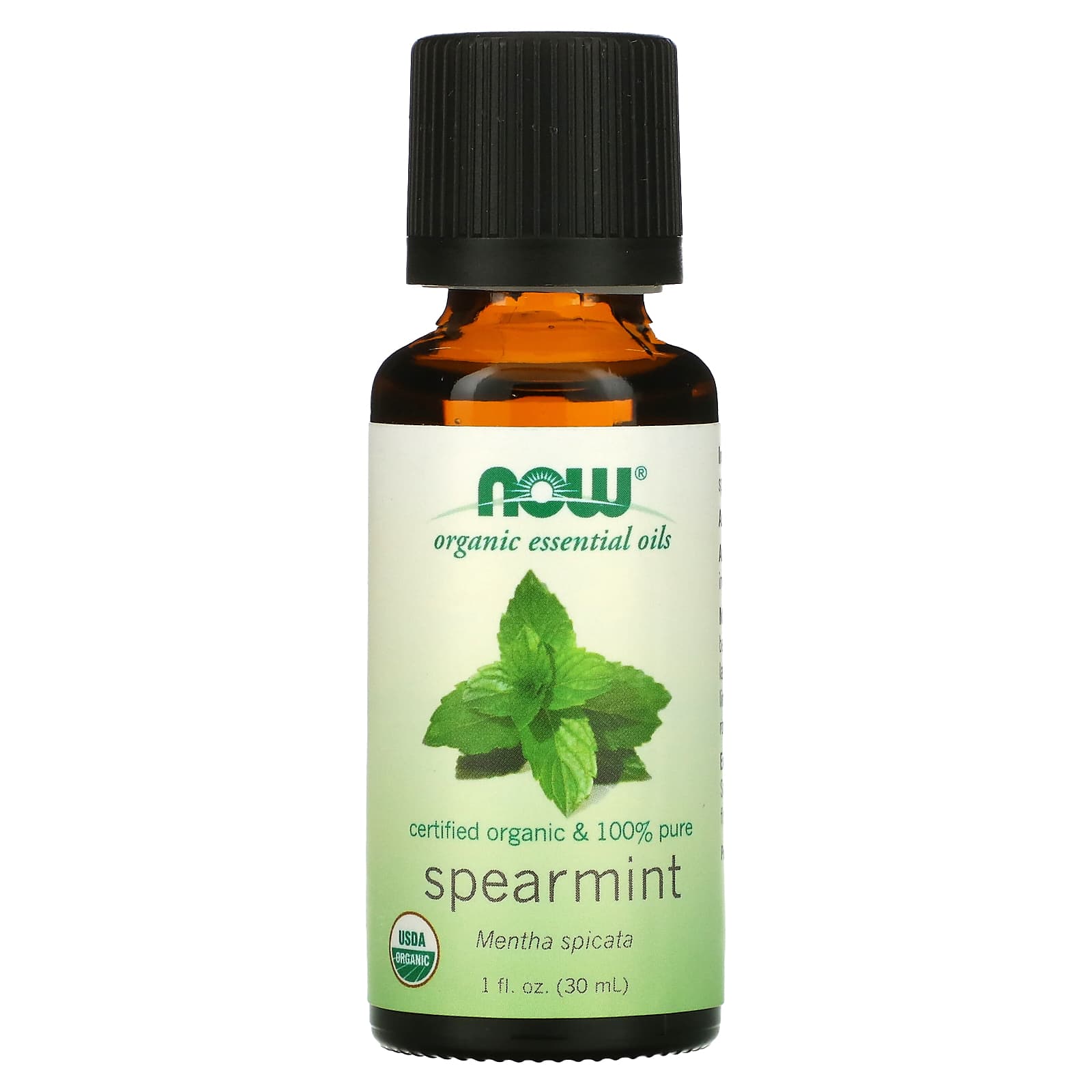 NOW Foods, Organic Essential Oils, Spearmint, 1 fl oz (30 ml)