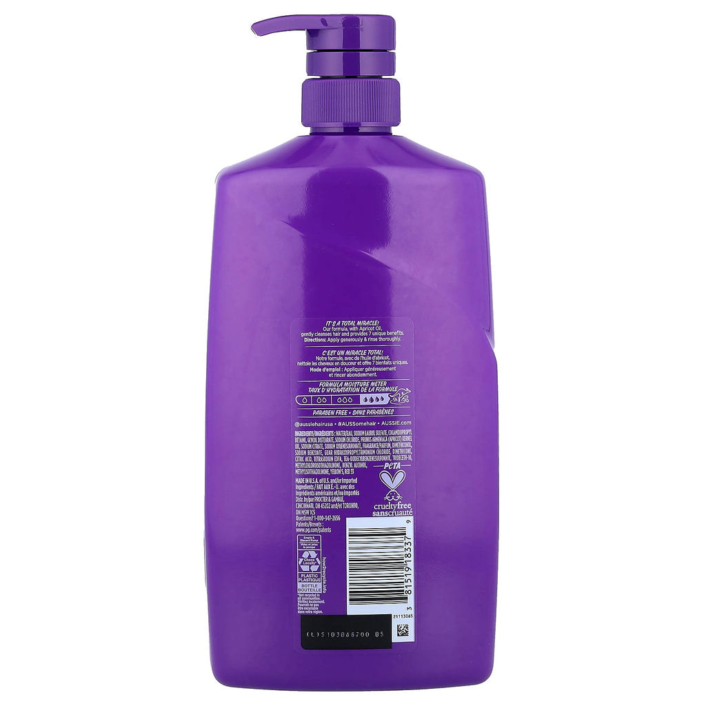 Aussie, Total Miracle, Shampoo With Apricot Oil, For All Hair Types, 26.2 fl oz (778 ml)