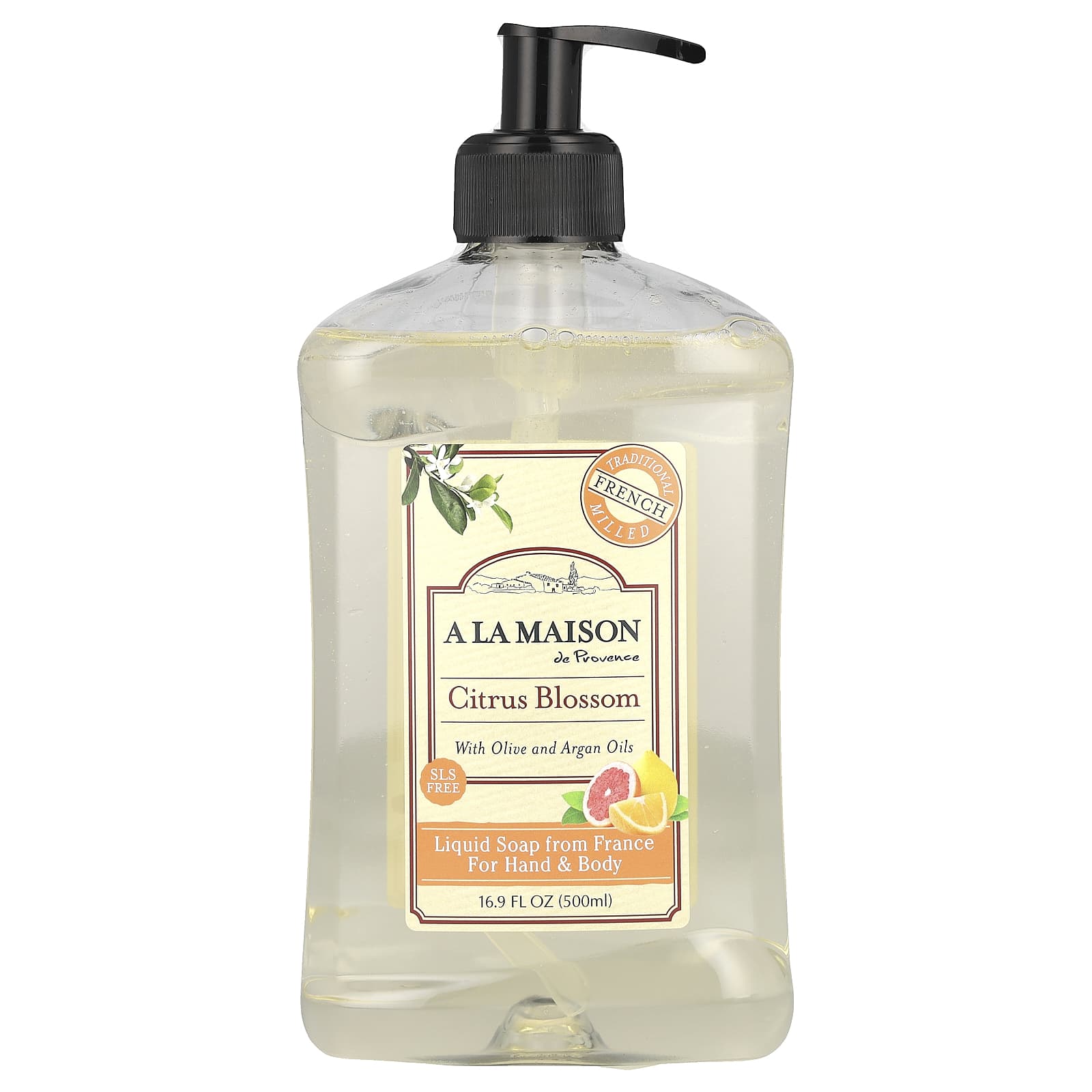 A La Maison de Provence, Liquid Soap For Hand & Body, Citrus Blossom, 16.9 fl oz (500 ml)