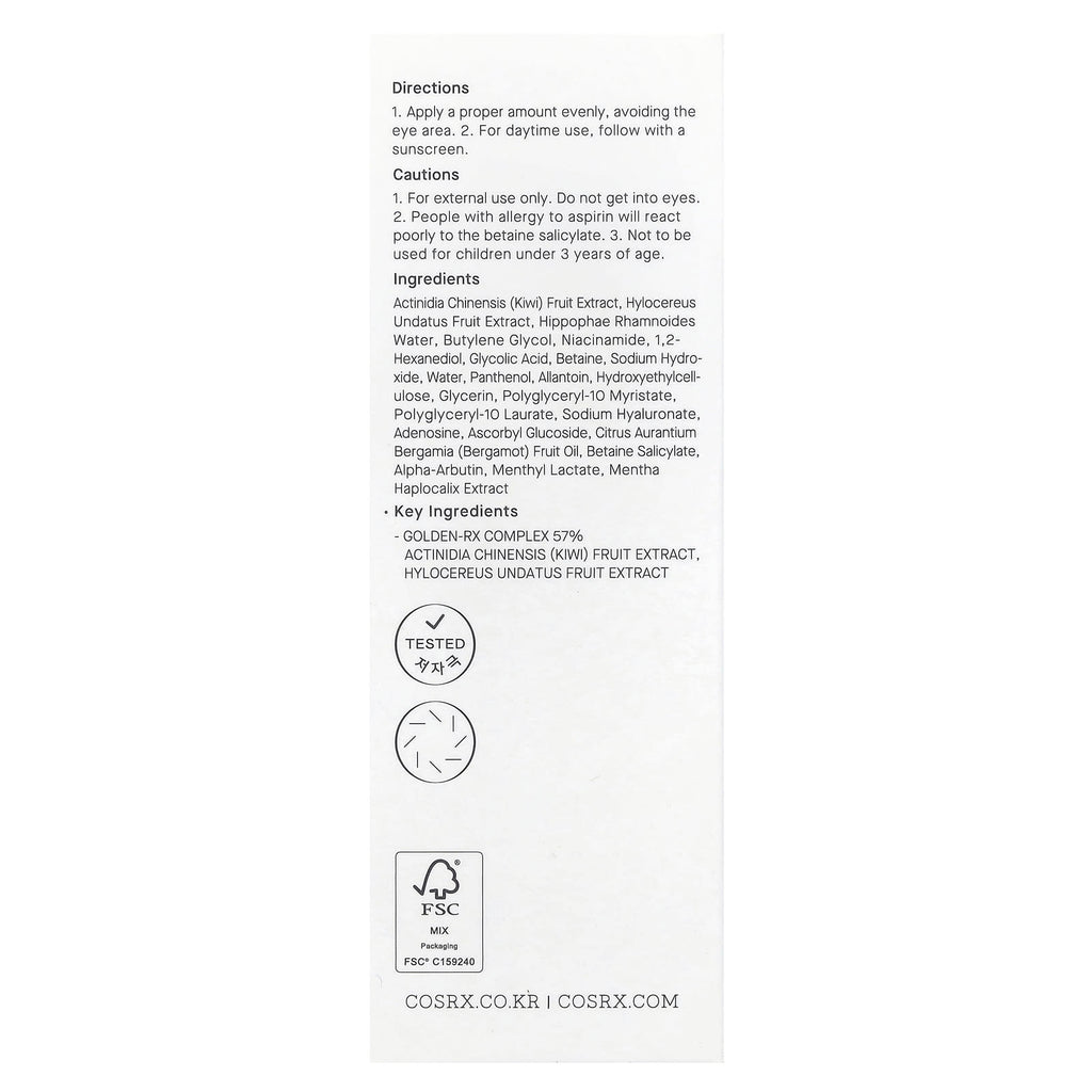 CosRx, AHA BHA Vitamin C Booster Serum, 1.01 fl oz (30 ml)