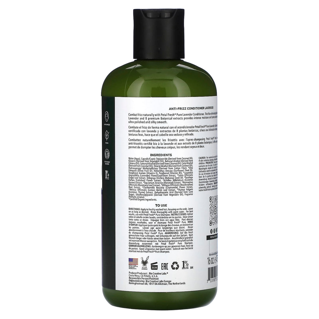 Petal Fresh, Anti-Frizz Conditioner, Lavender, 16 fl oz (475 ml)