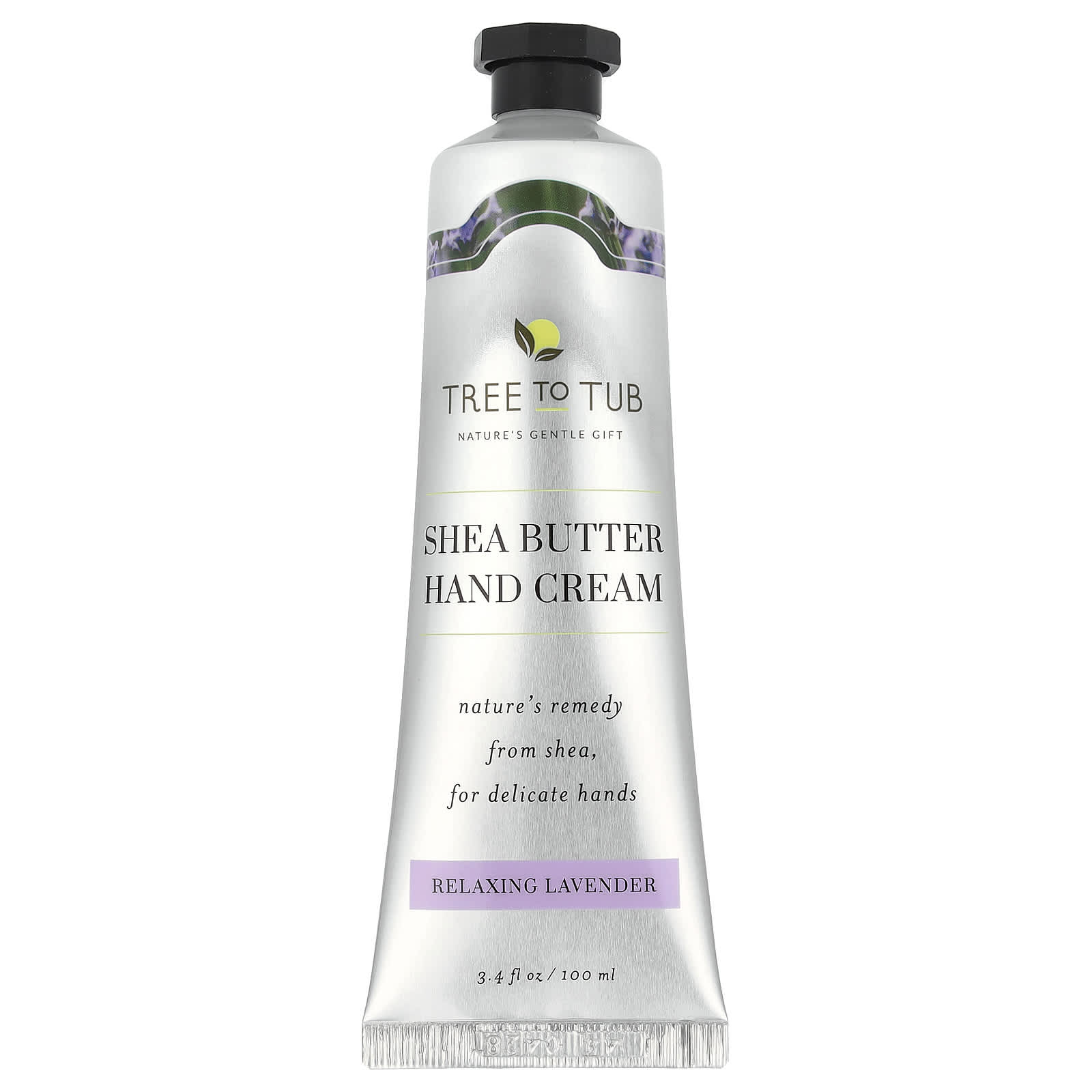 Tree To Tub, Shea Butter Hand Cream, Relaxing Lavender, 3.4 fl oz (100 ml)