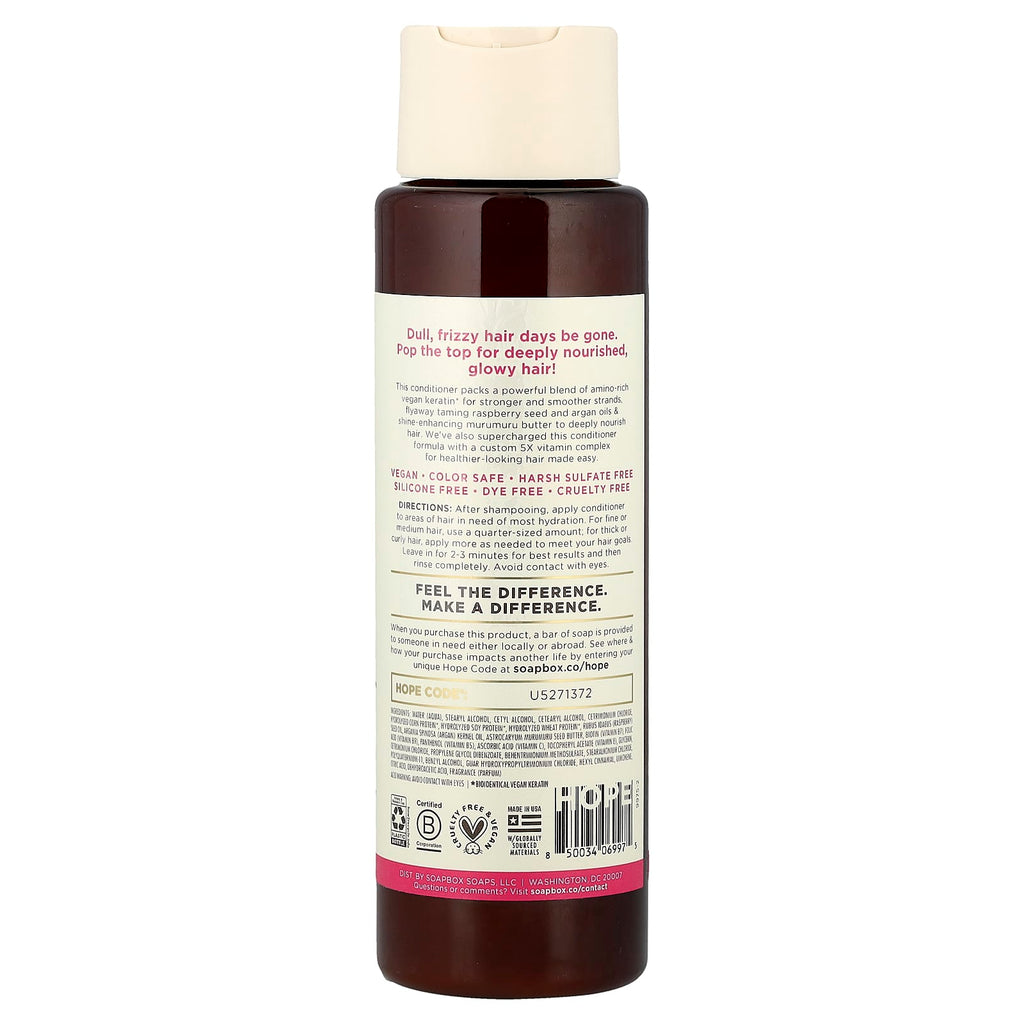 Soapbox, Nourishing Conditioner, Keratin Shine Boosting, For Silky, Frizz-Tamed Hair, 16 fl oz (473 ml)