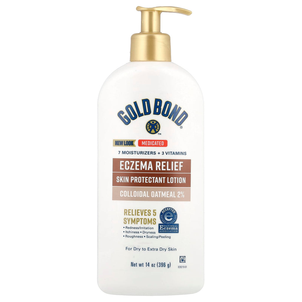 Gold Bond, Medicated, Eczema Relief Skin Protectant Lotion, 14 oz (396 g)