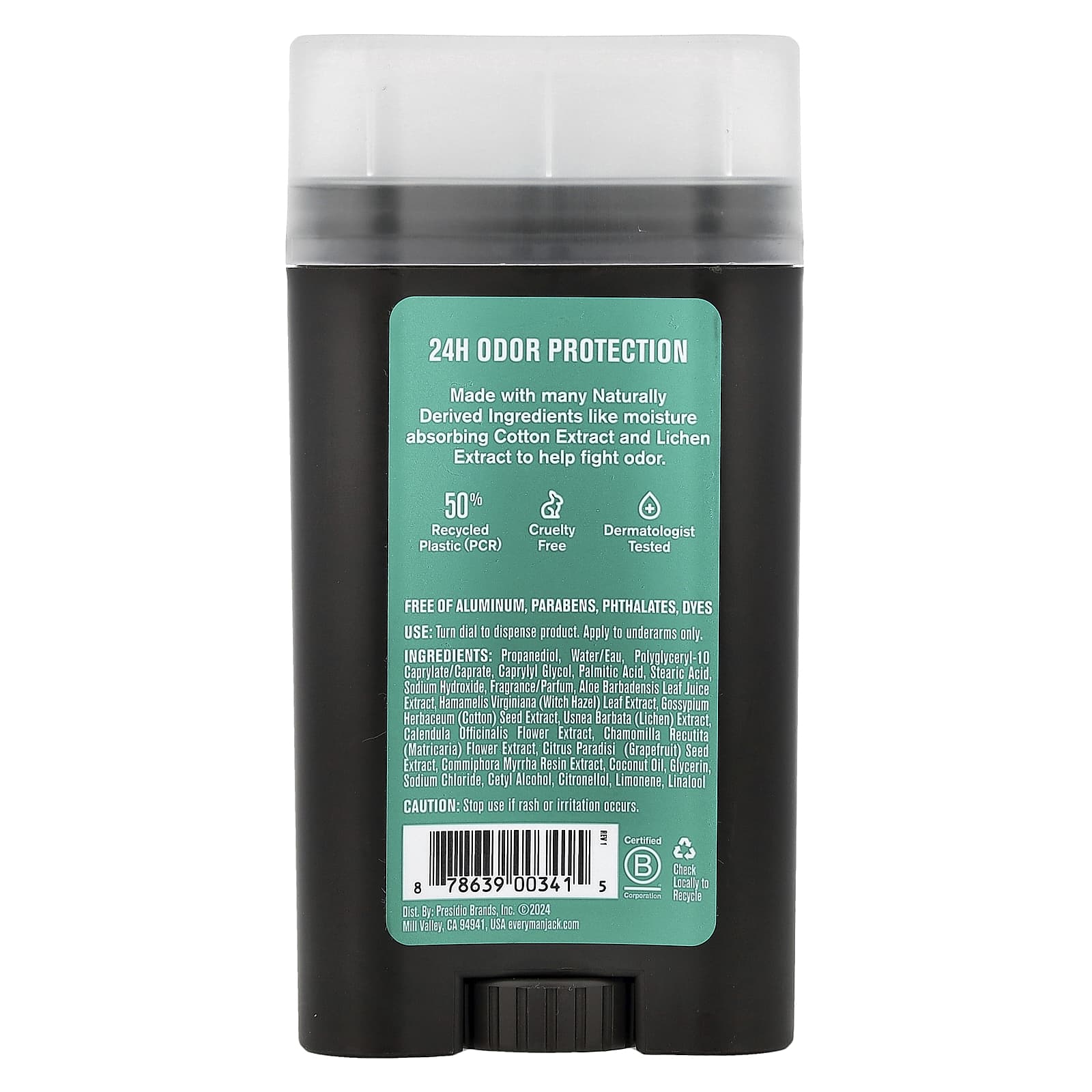 Every Man Jack, Deodorant, Aluminum Free, Sea Salt + Citrus, 3 oz (85 g)