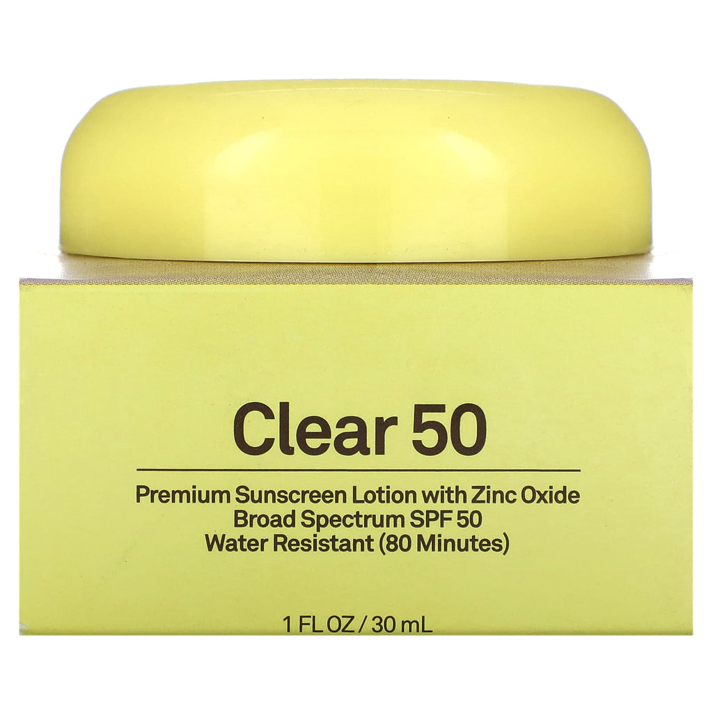 Sun Bum, Clear 50, Premium Sunscreen Lotion with Zinc Oxide, SPF 50, 1 fl oz (30 ml)