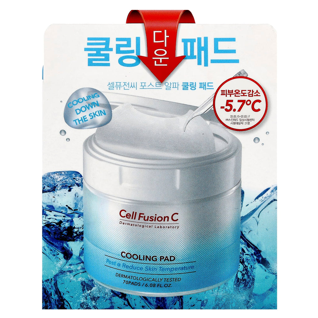 Cell Fusion C, Cooling Pad, 70 Pads, 6.08 fl oz (180 ml)