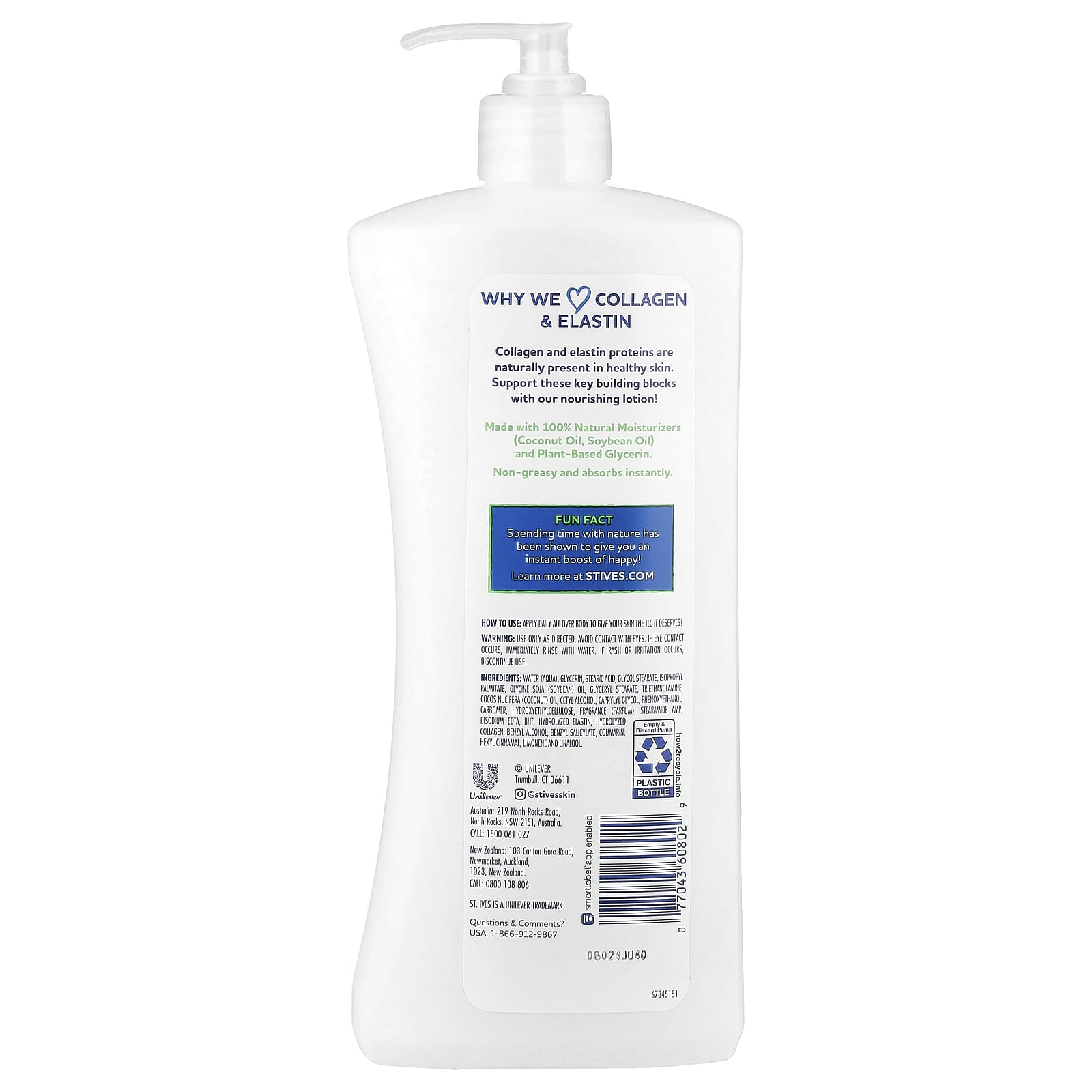 St. Ives, Renewing Body Lotion, Collagen & Elastin, 21 fl oz (621 ml)