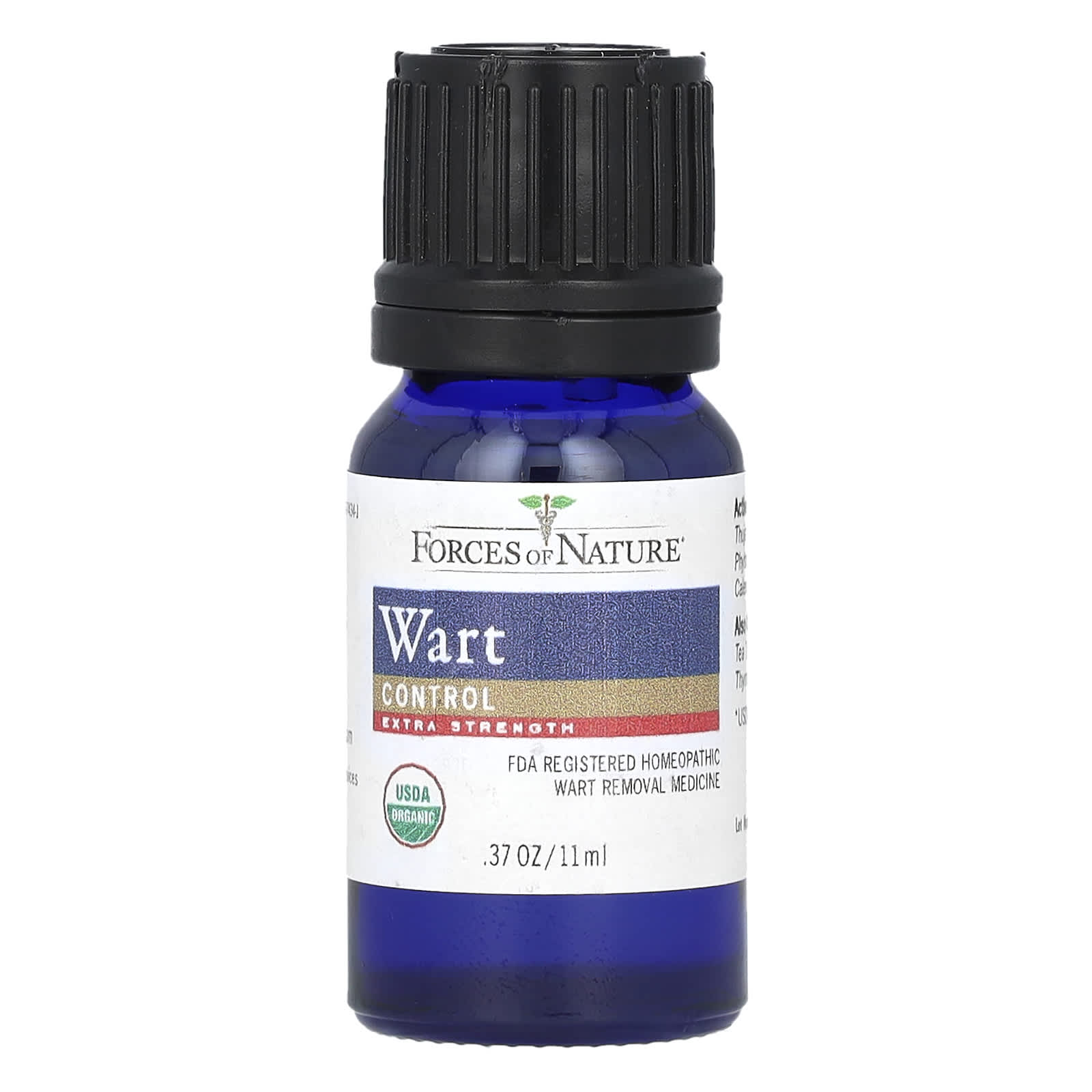 Forces of Nature, Wart Remover, Organic Plant Medicine, 0.37 fl oz (11 ml)