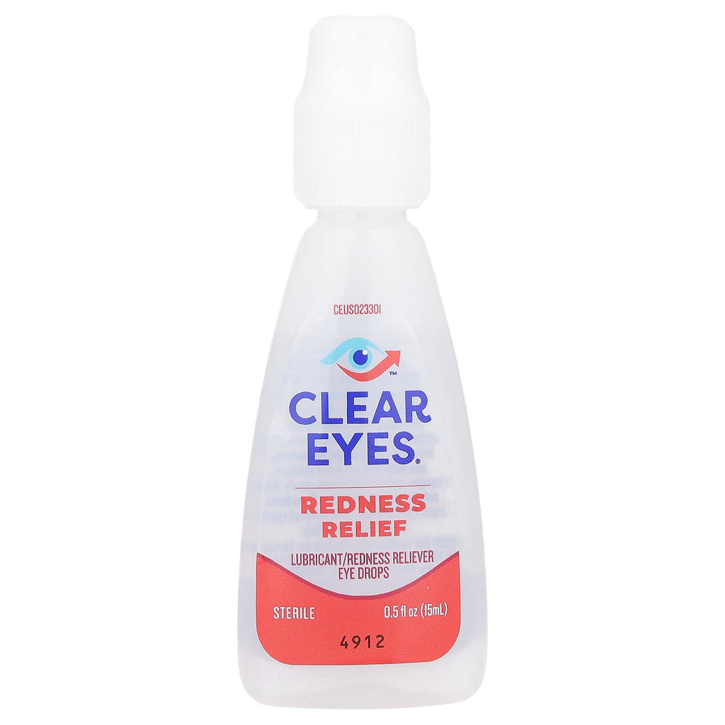 Clear Eyes, Redness Relief, Lubricant/Redness Reliever Eye Drops, 0.5 fl oz (15 ml)