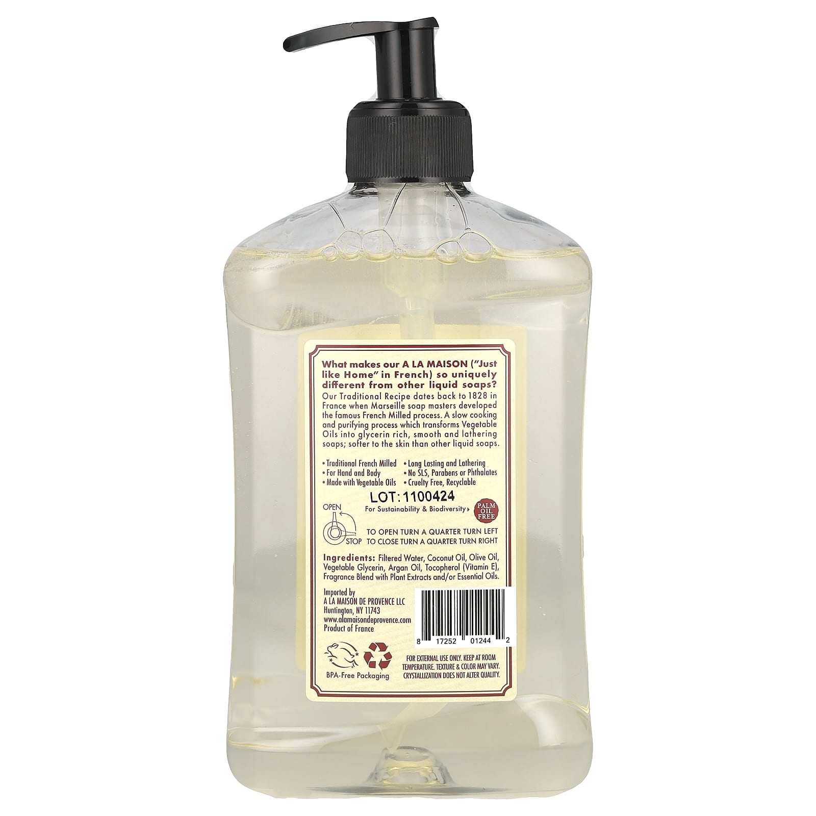 A La Maison de Provence, Liquid Soap For Hand & Body, Citrus Blossom, 16.9 fl oz (500 ml)