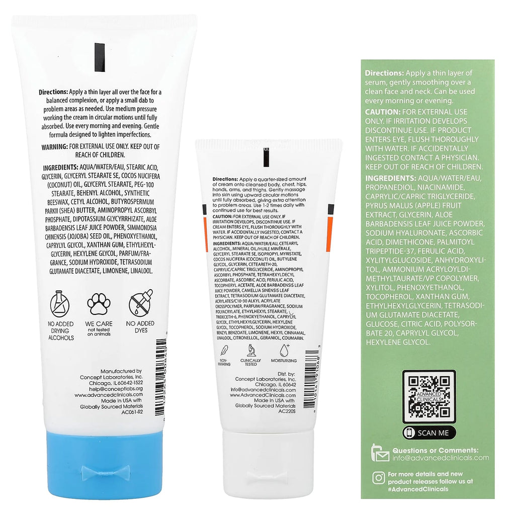 Advanced Clinicals, iHerb® Exclusive, Ready, Set, Glow Travel Bag, 4 Piece Set