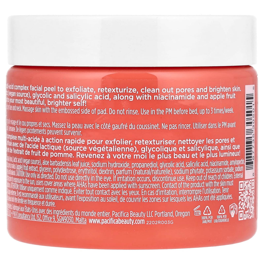 Pacifica, Glow Baby, Brightening Peel Pads, 60 Pads