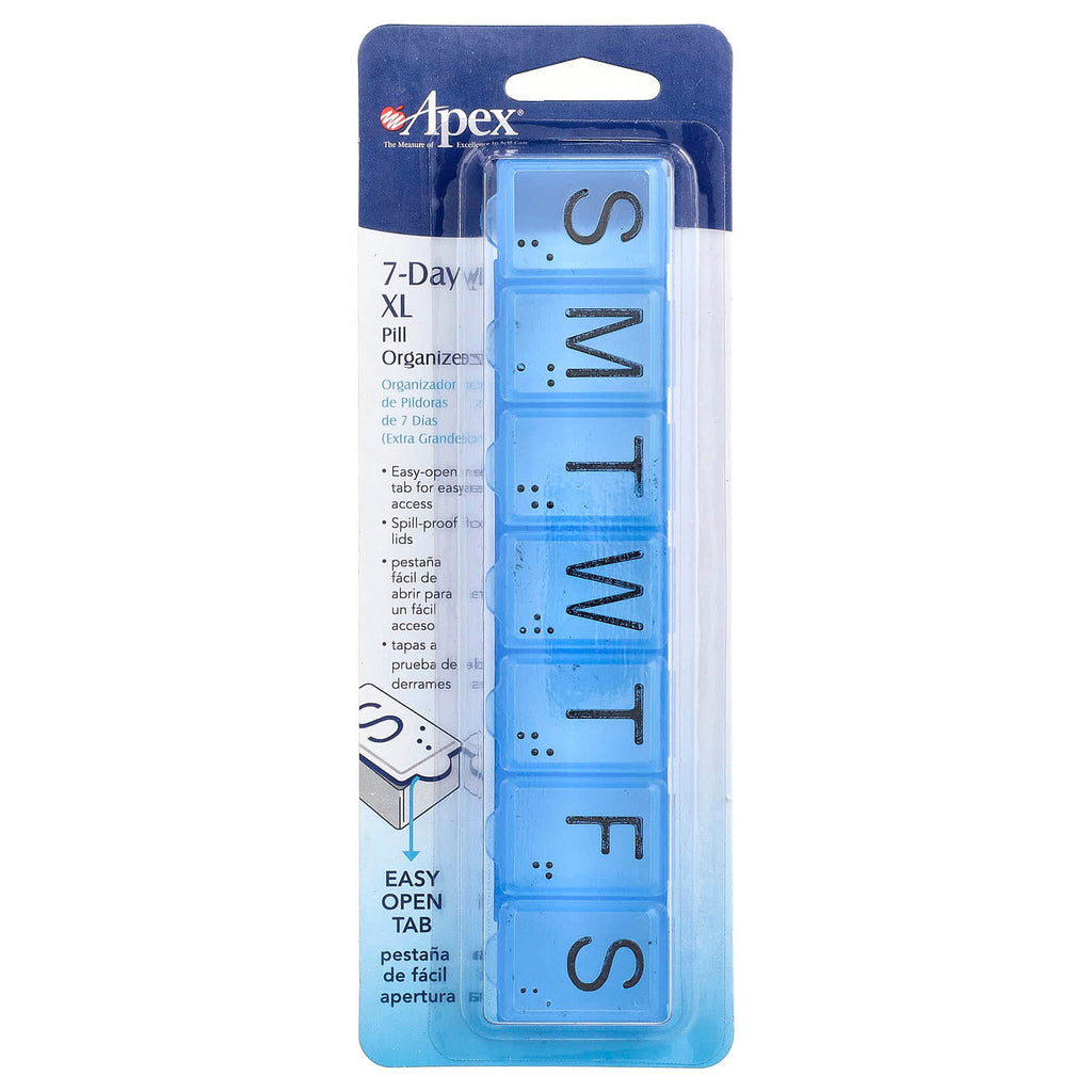 Apex, 7-Day Pill Organizer, X-Large, 1 Count