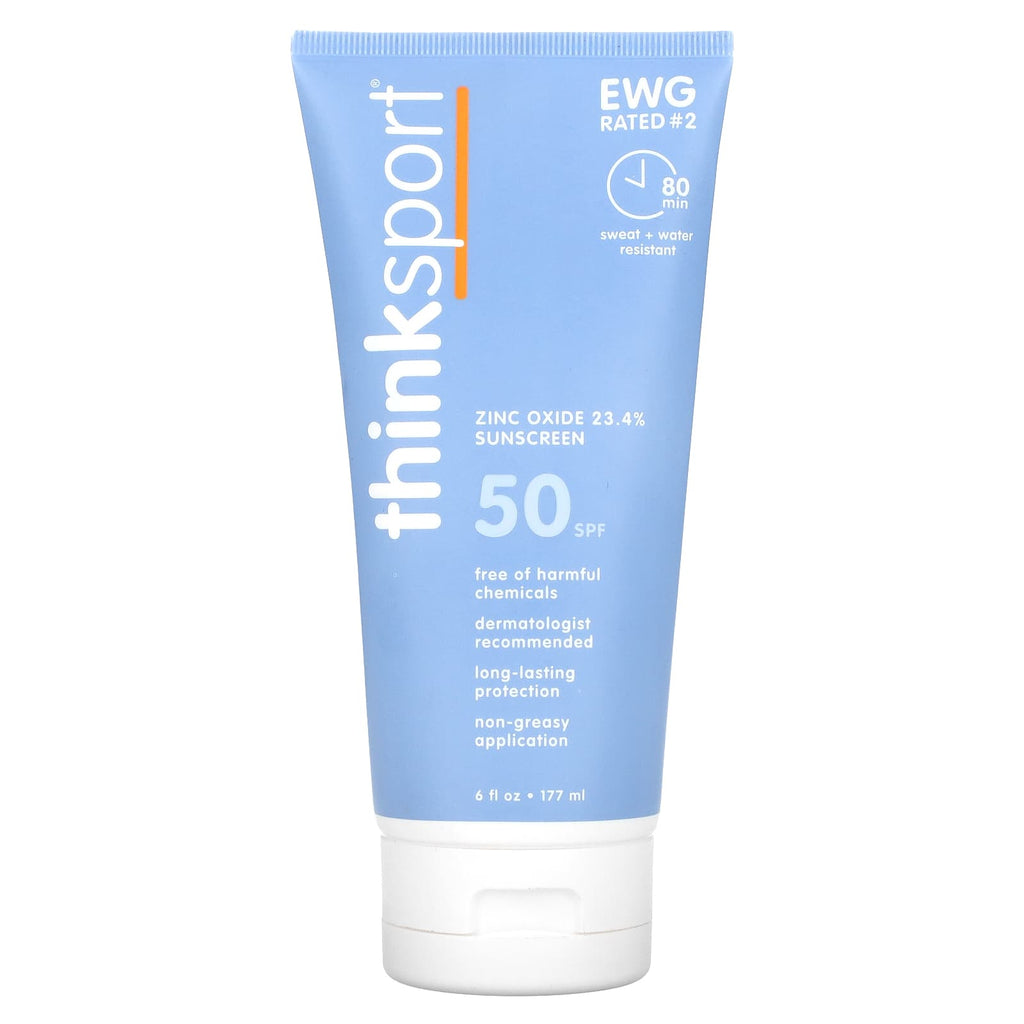 think, Thinksport, Sunscreen, SPF 50, 6 fl oz (177 ml)