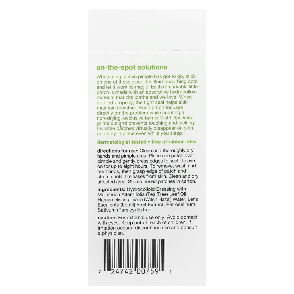 Alba Botanica, Acne Dote® Pimple Patches, 40 Single Use Hydrocolloid Patches