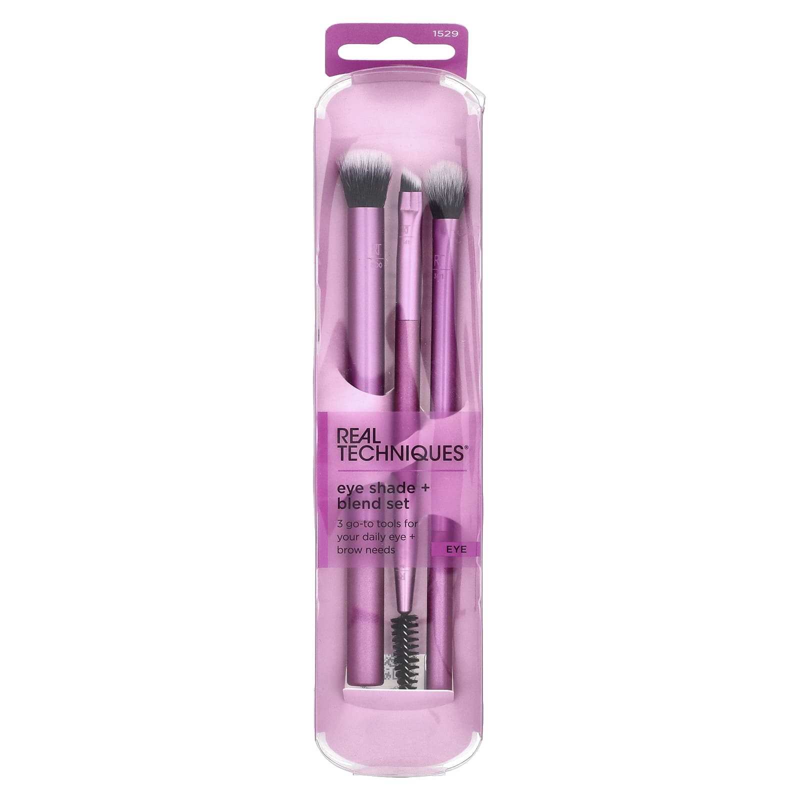 Real Techniques, Eye Shade + Blend Brush Set, 3 Pieces