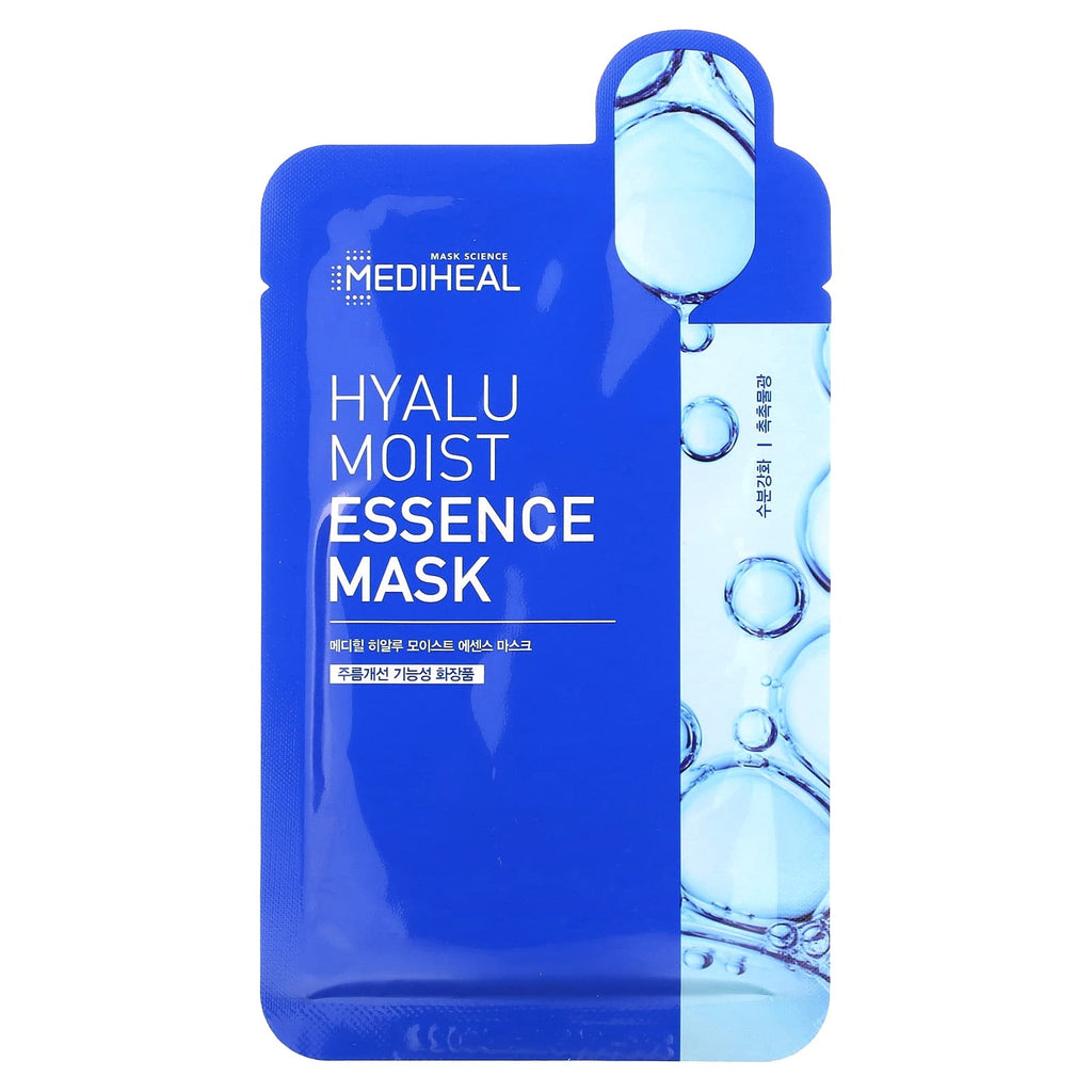 MEDIHEAL, Hyalu Moist Essence Beauty Mask, 1 Sheet, 0.68 fl oz (20 ml)